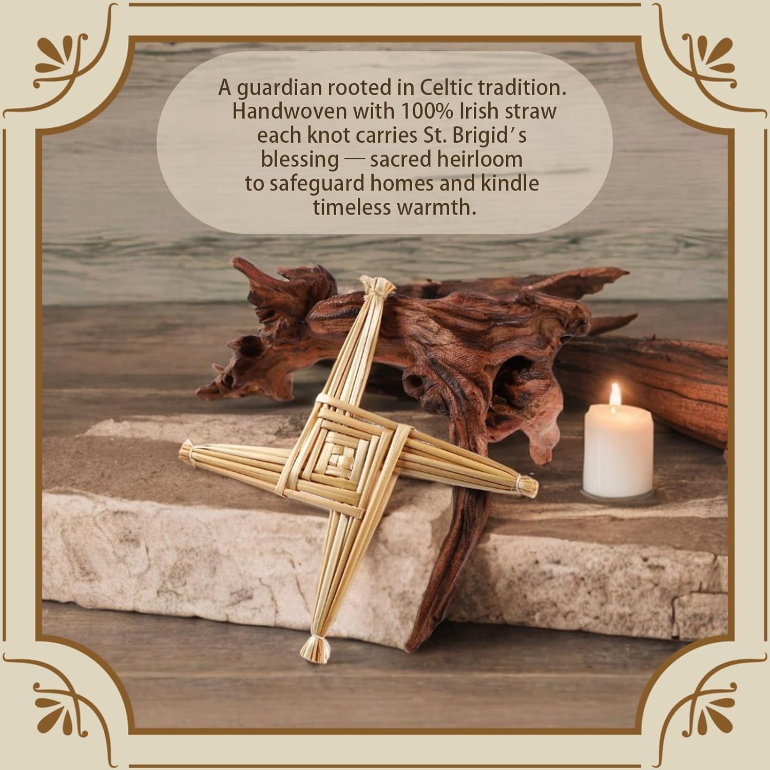 St Brigids Wall Cross 8 Inch Irish Decor