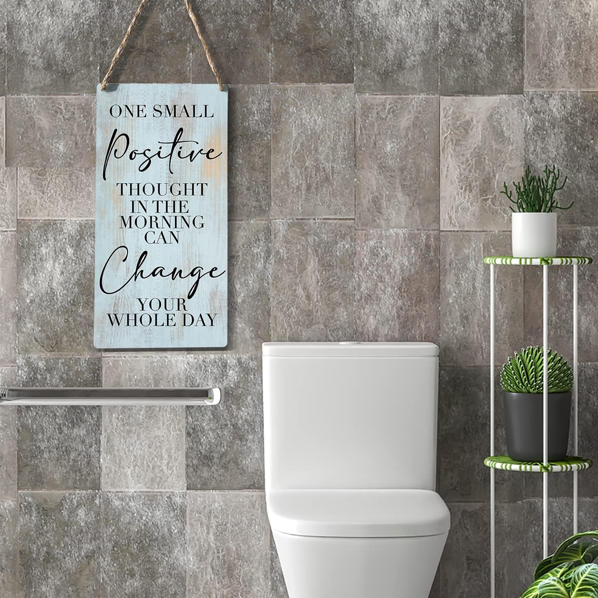 Rustic Wood Inspirational Wall Sign Decor