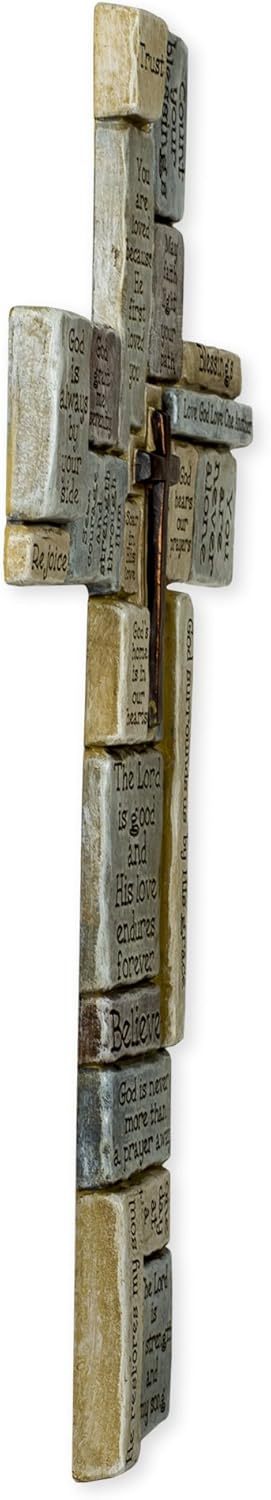 Roman Giftware Inspirational Crossword Wall Cross 16 Inches