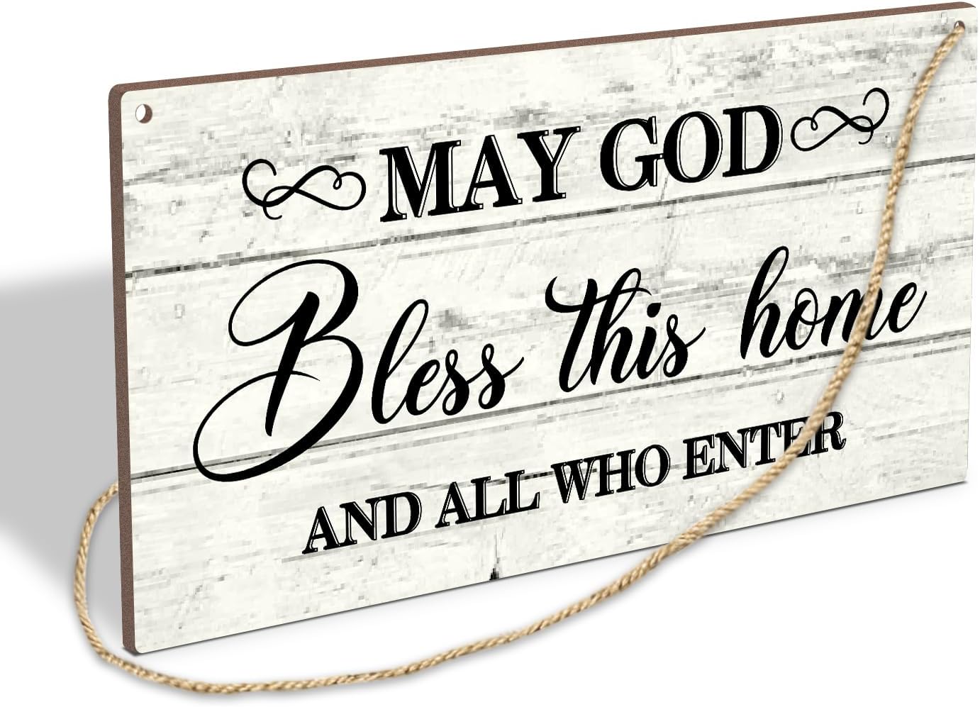 May God Bless This Home Wooden Wall Decor Sign