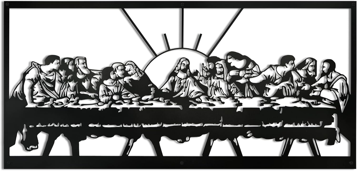 NORTH KAISER Last Supper Metal Wall Art