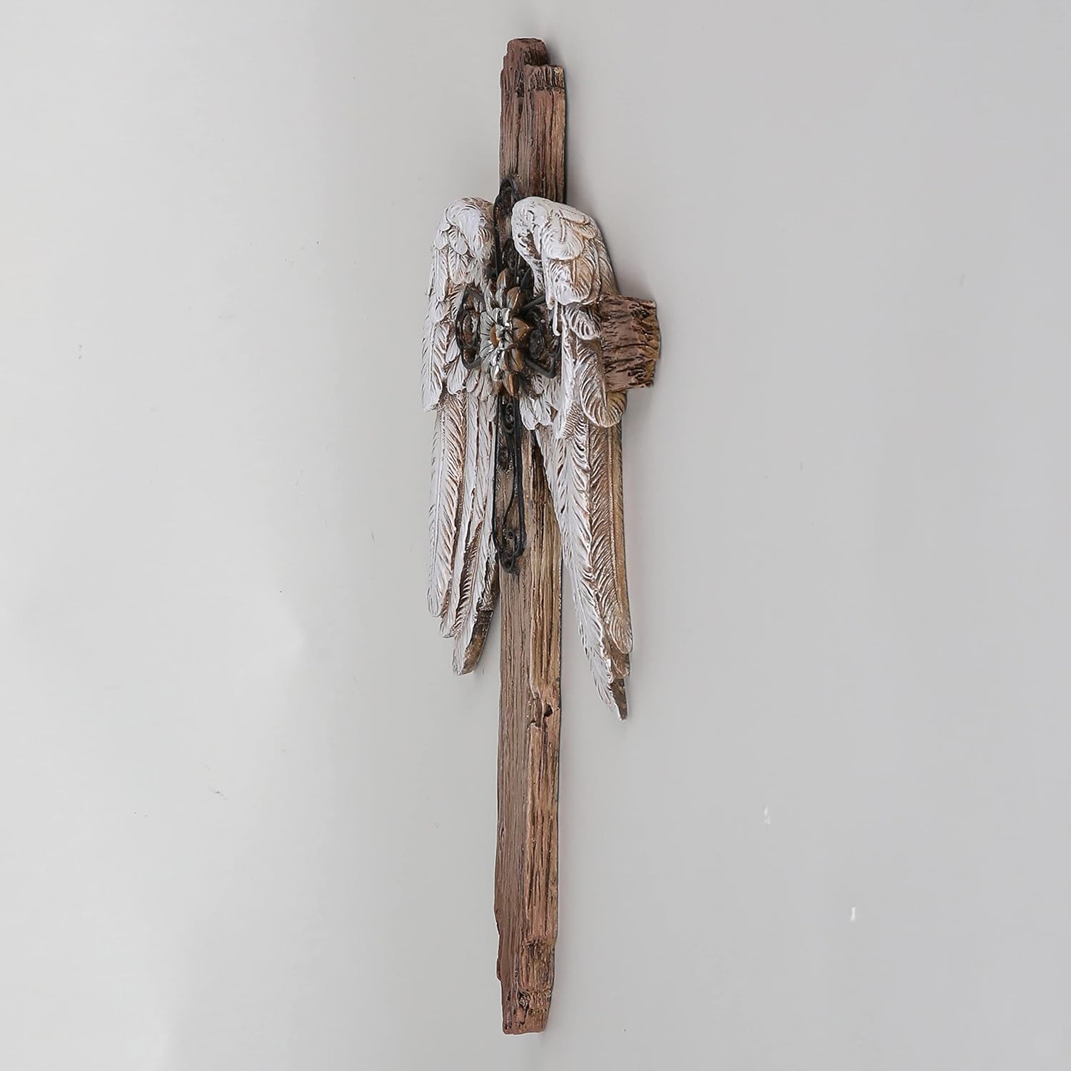 BC Home Decor Angel Wings Cross Wall Dcor