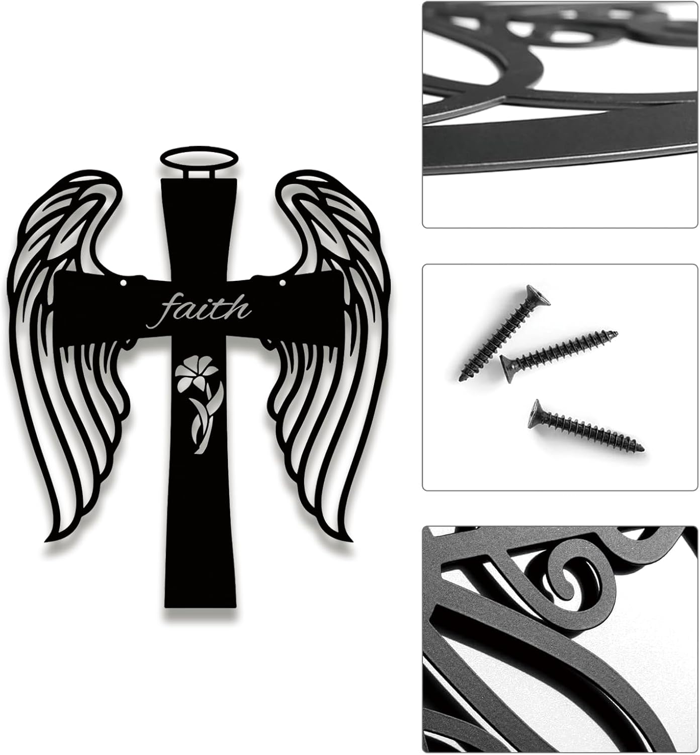 Stephy Co 14 Inch Metal Wall Cross