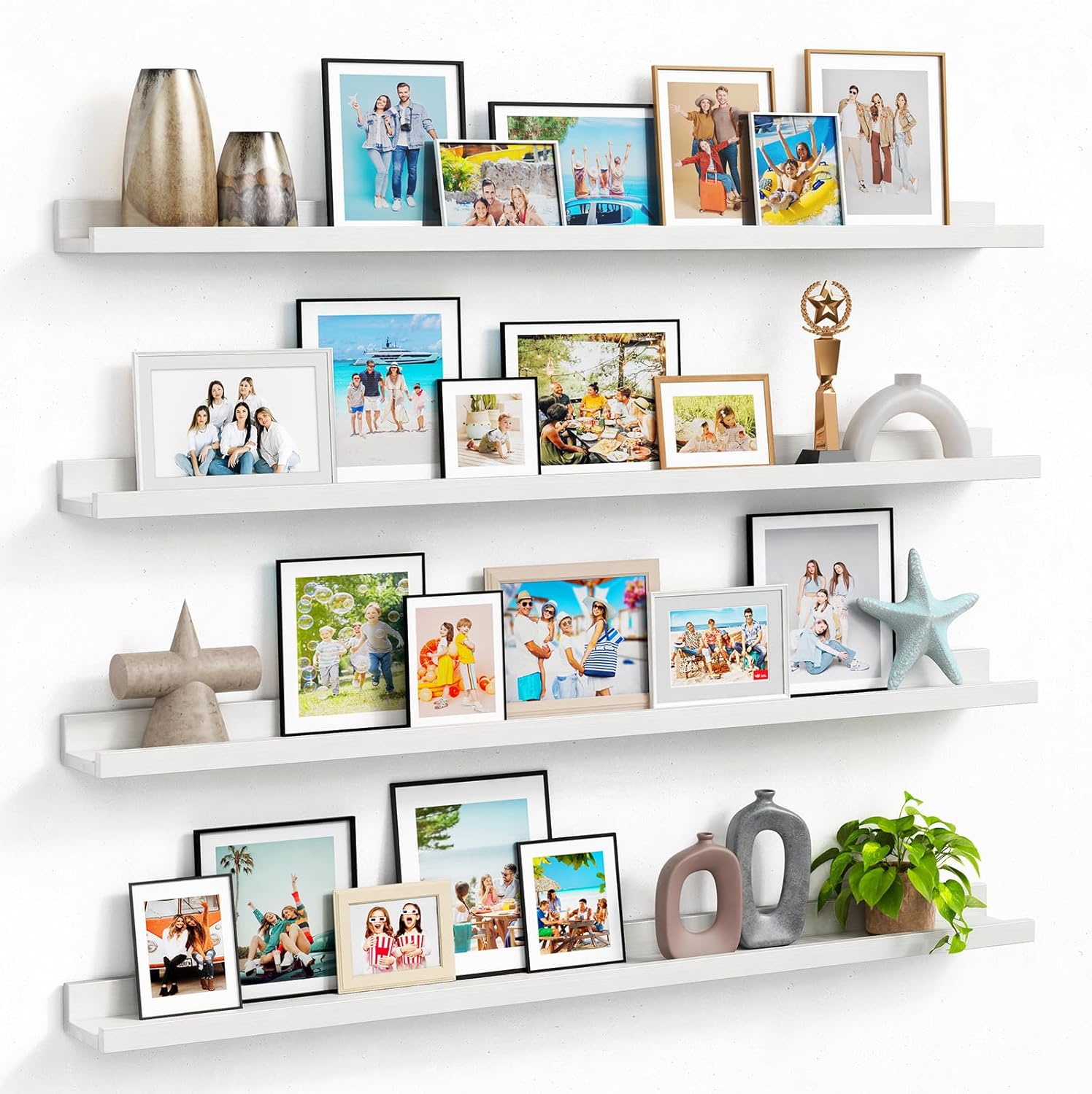 Forbena 48 Inch Floating Shelves Set of 4 for Wall 1
