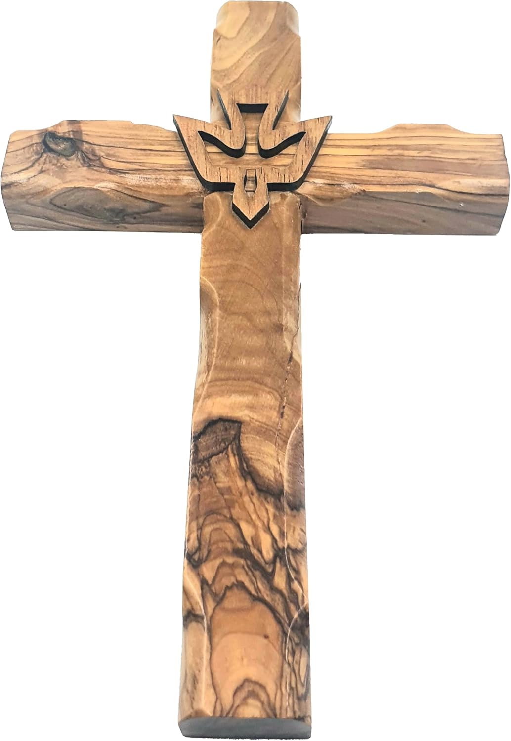 Zuluf 78 Inch Olive Wood Dove Cross Wall Decor