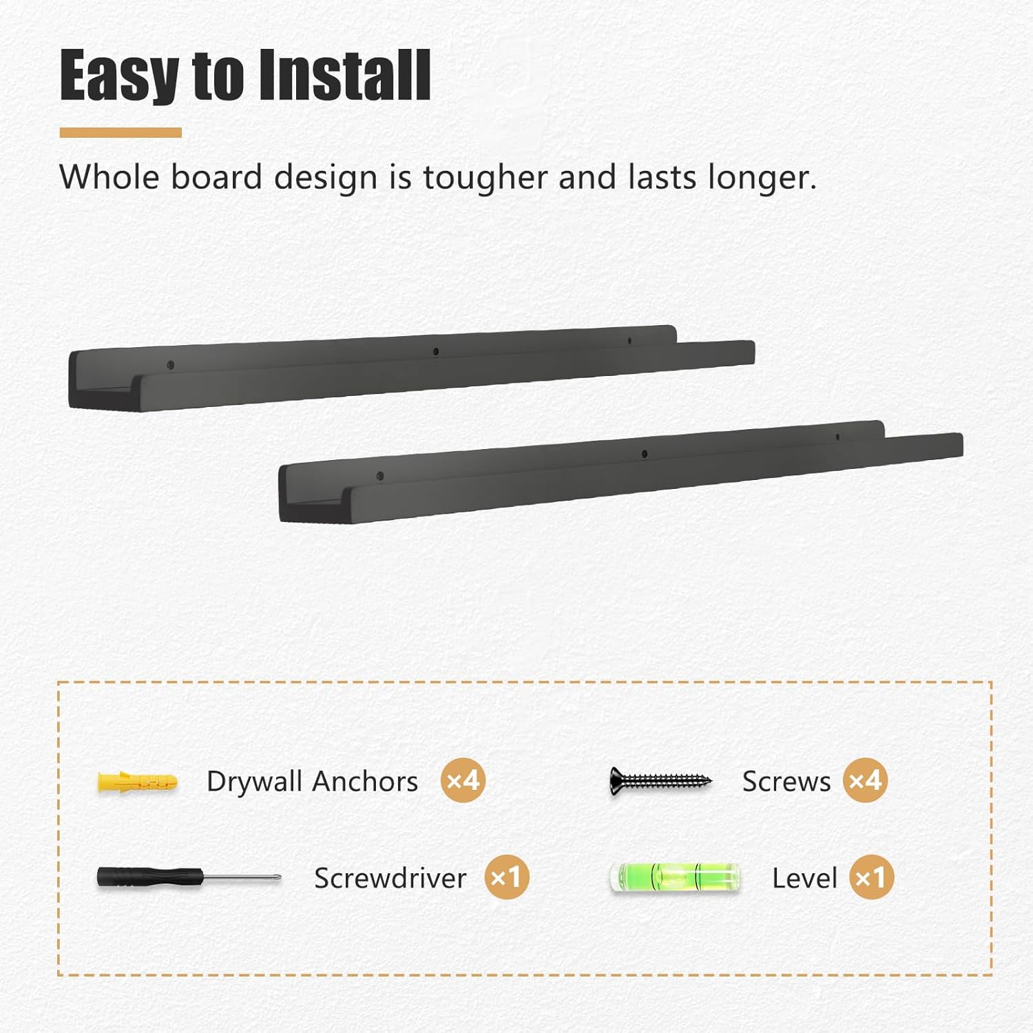 Wood Floating Shelves for Wall 24 Inch