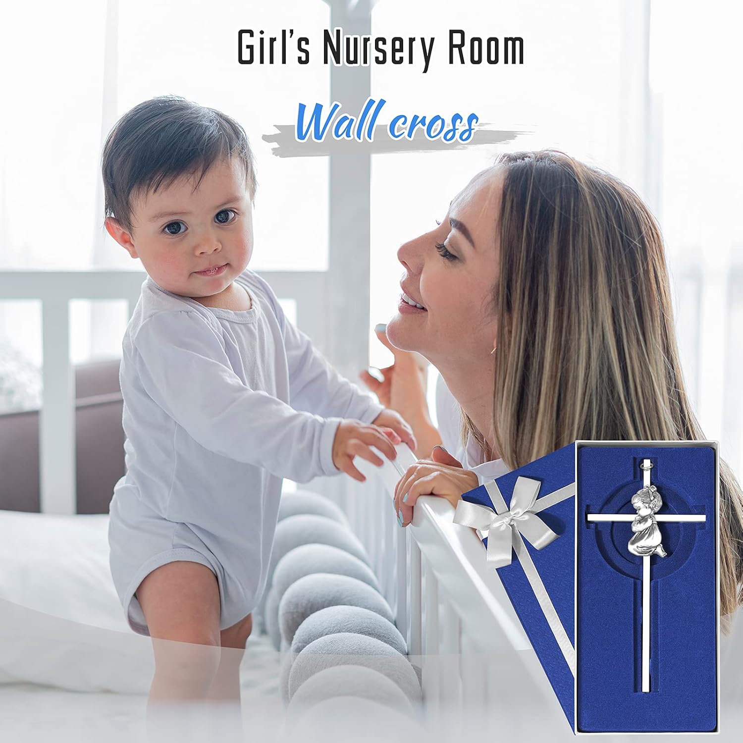 Baby Wall Cross Baptism Gift for Girl