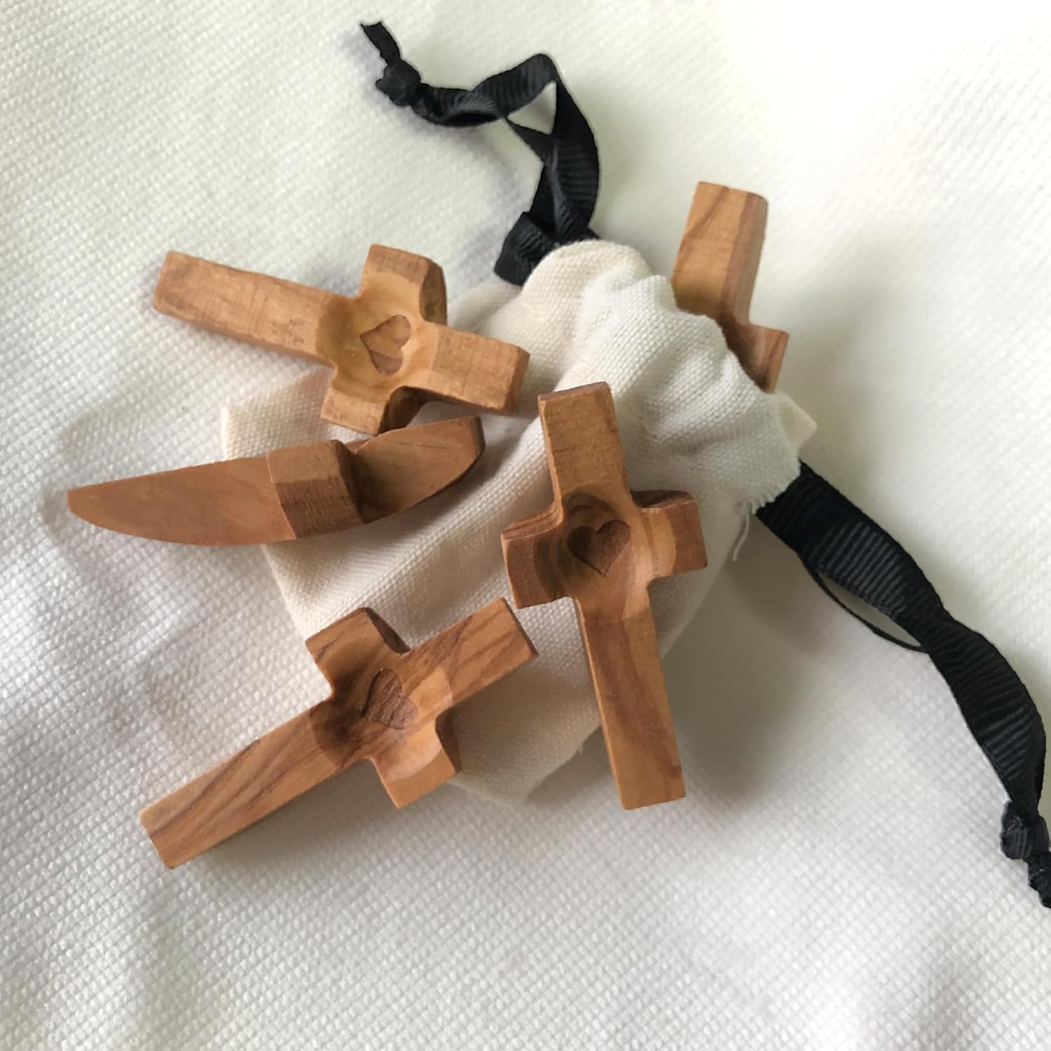 Cross My Heart Encouragement Gift Wooden Cross for Anxiety Relief