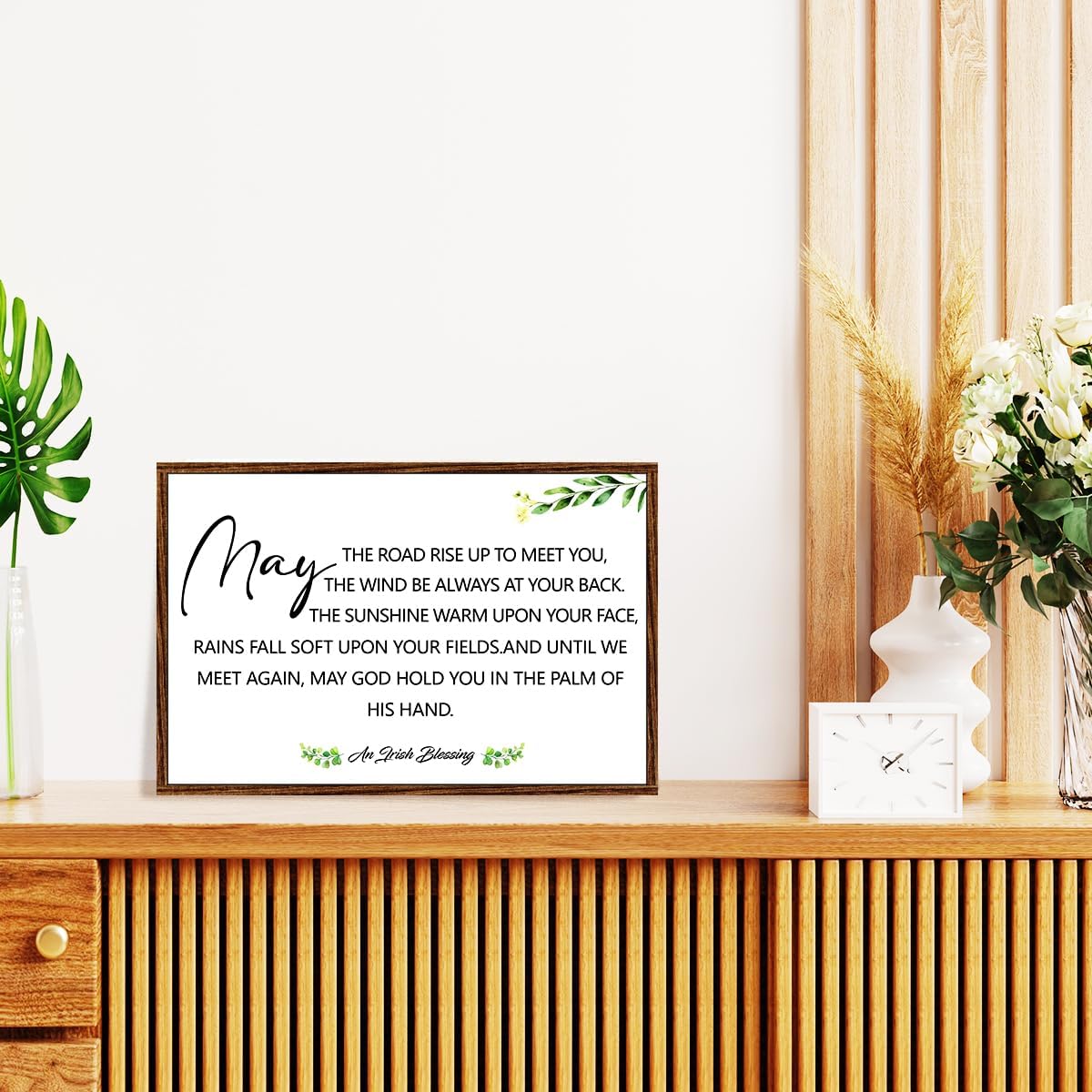 Irish Blessing Sign Wood Plaque Wall Decor