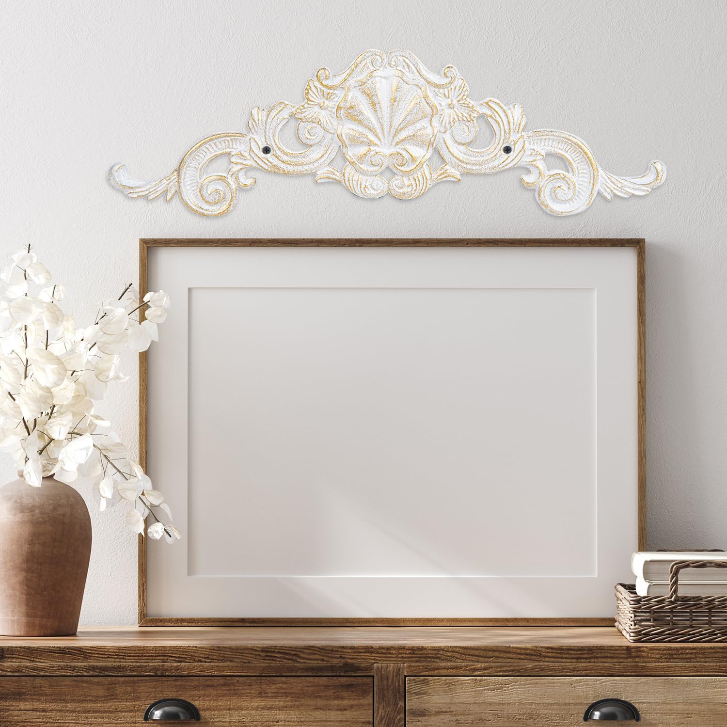 Sungmor Cast Iron Fleur De Lis Wall Decor