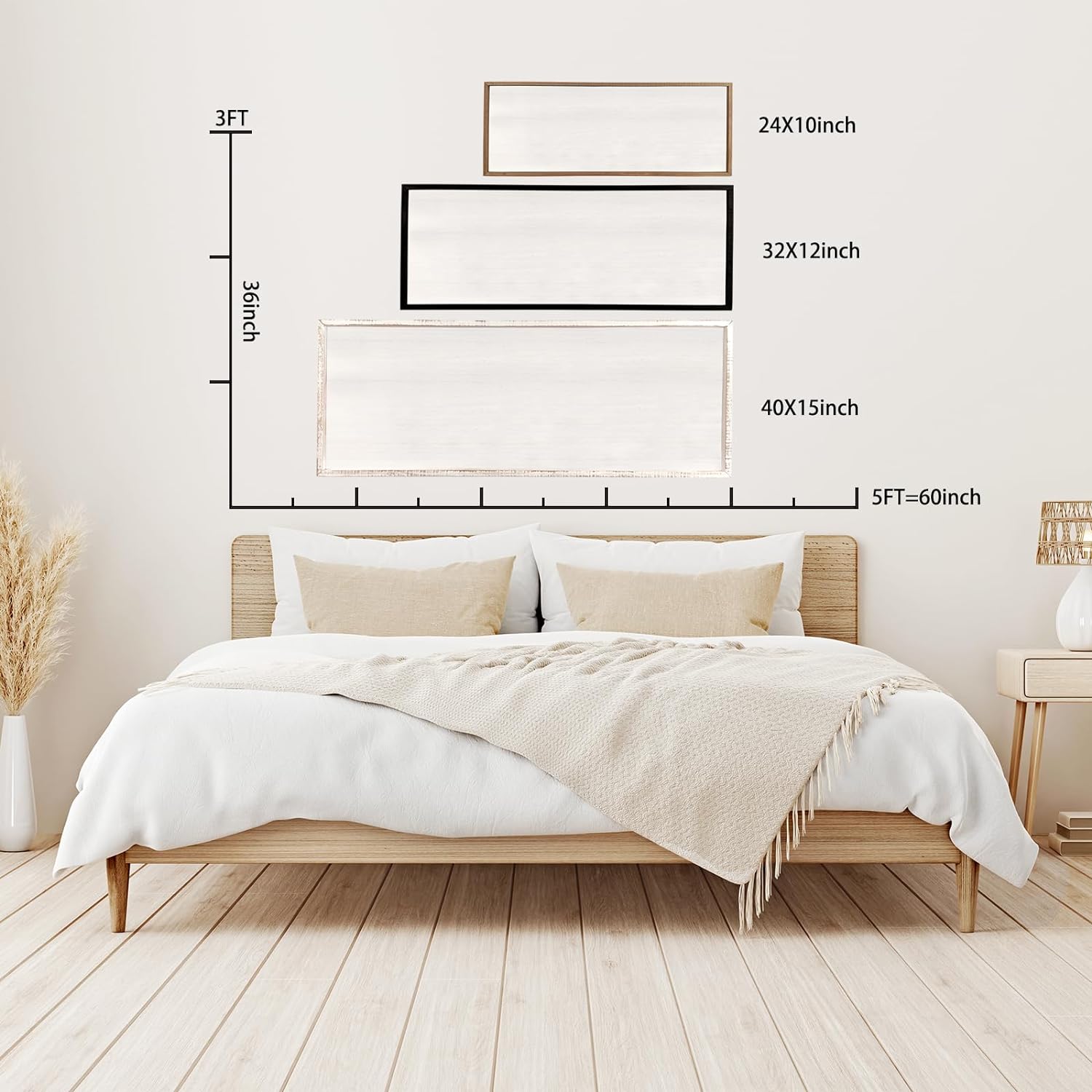 Sweet Dreams Wall Decor 40x15 Wood Rustic Sign