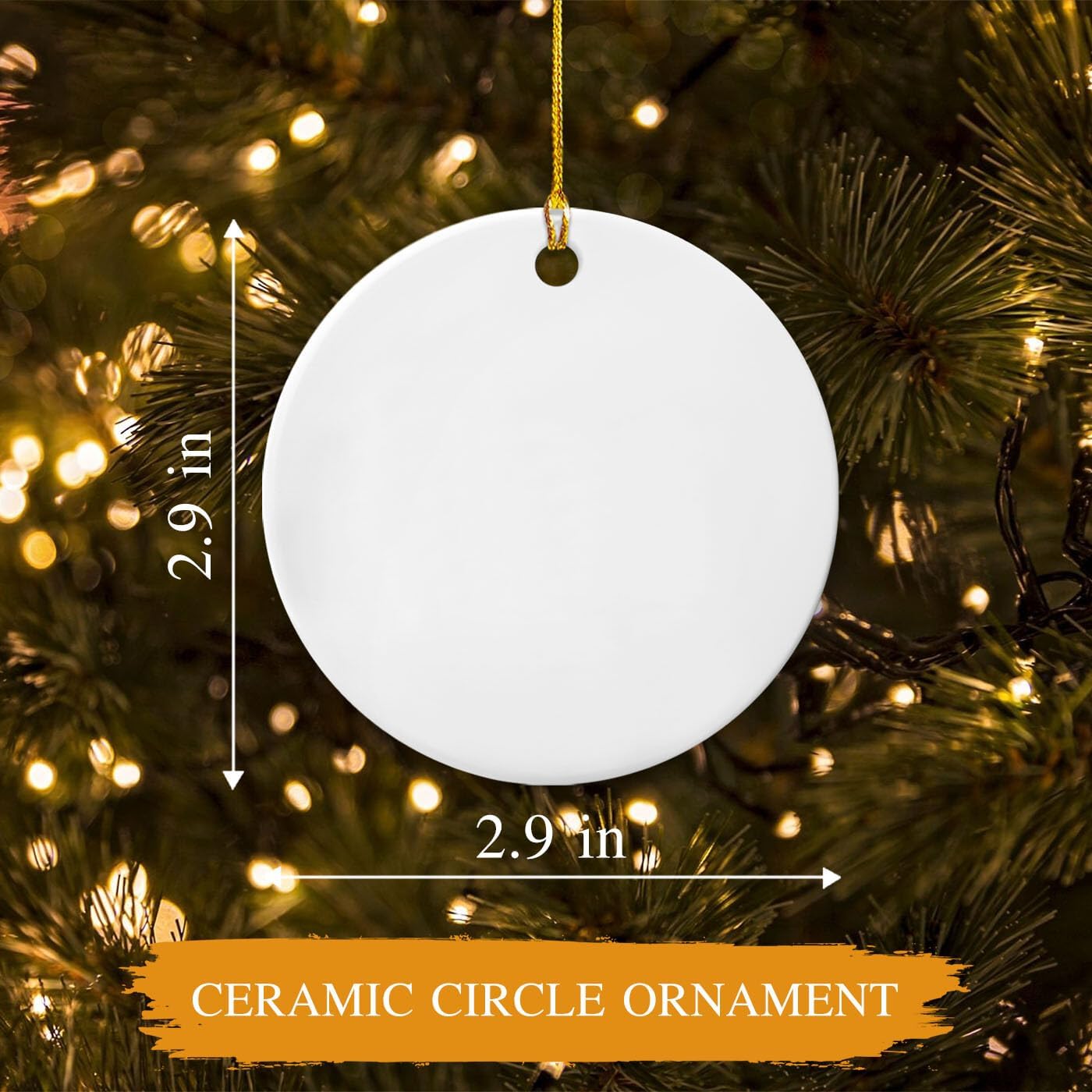 Personalized Babys 2nd Christmas Ceramic Ornament 2025