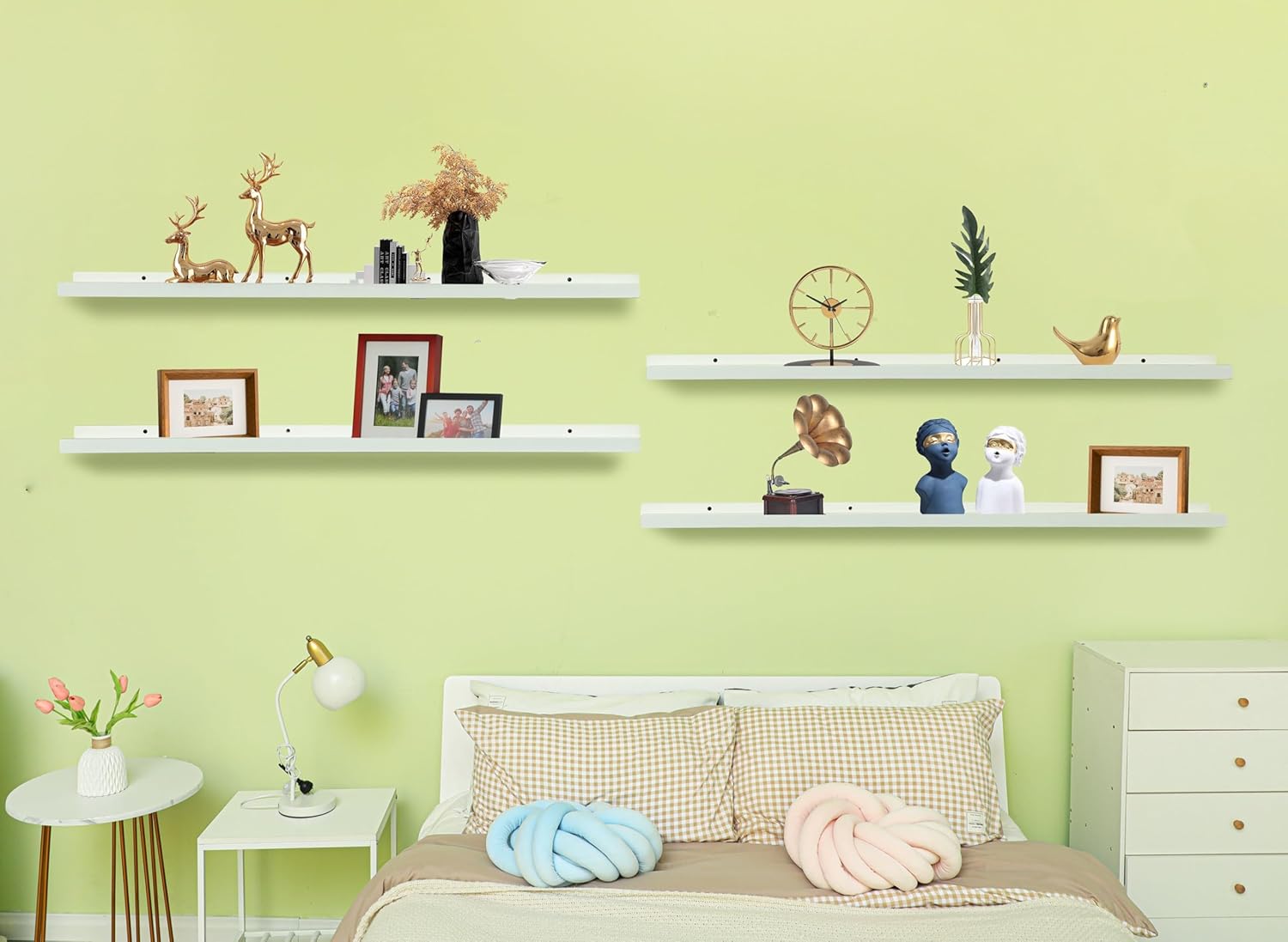 MITREL Picture Ledge Shelf Set of 4