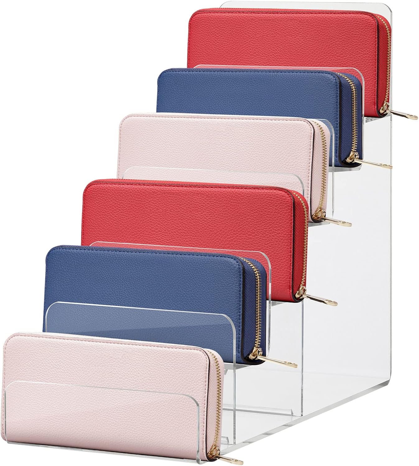 Cabilock 6-Tier Acrylic Display Stand for Purses and Accessories