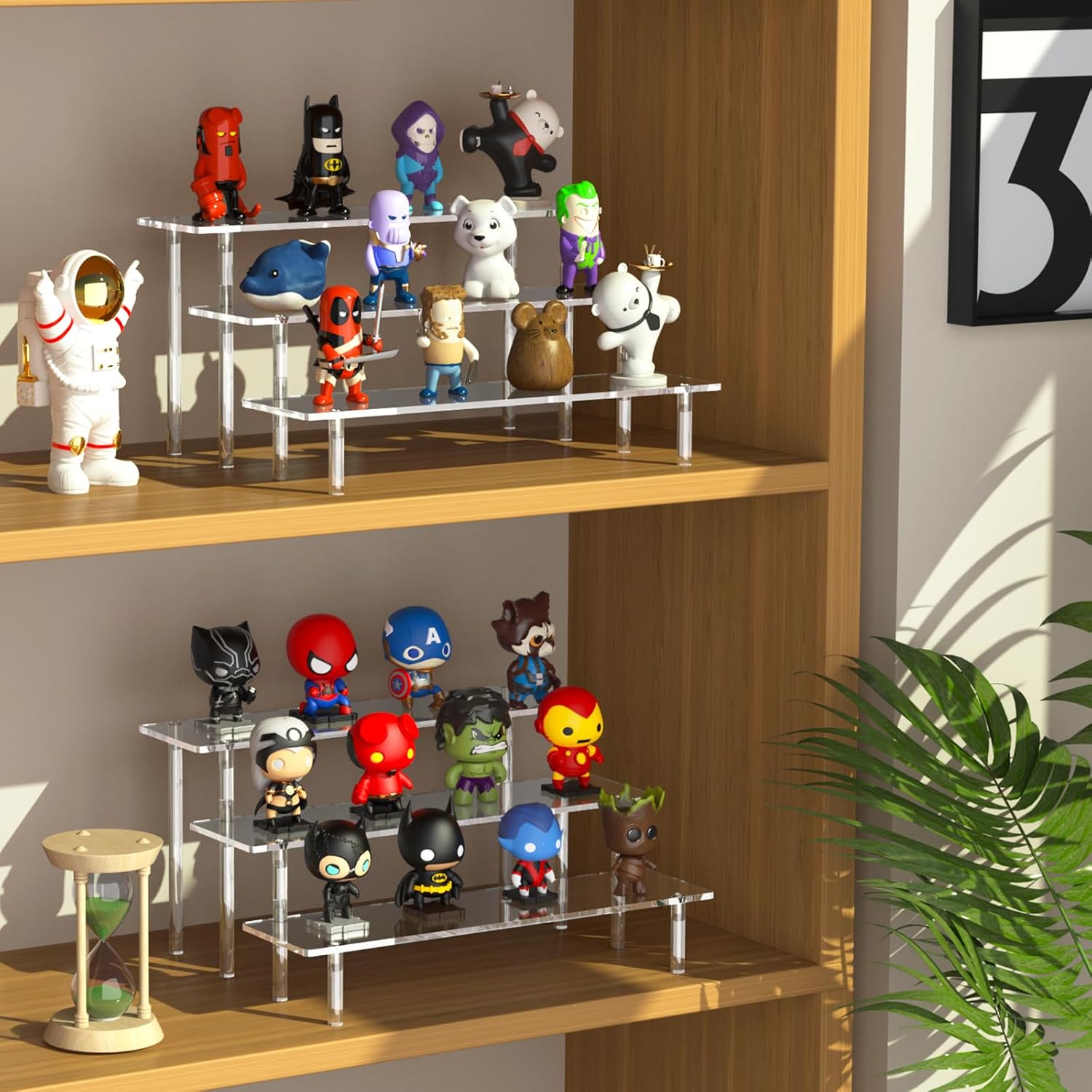 3 Tier Acrylic Display Risers for Home Dcor