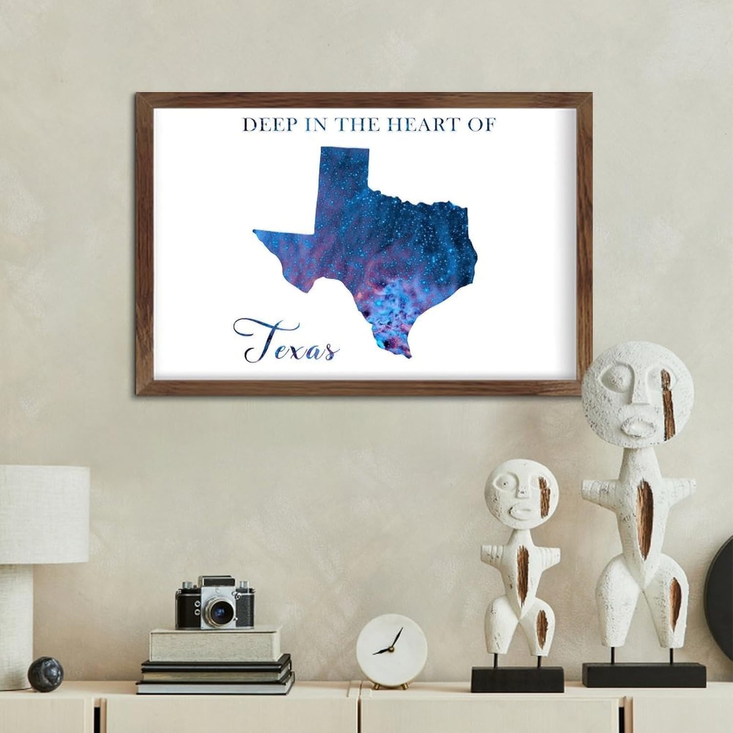 Galaxy Stars Wall Decor Sign 8x12in Rustic Wood Framed Art