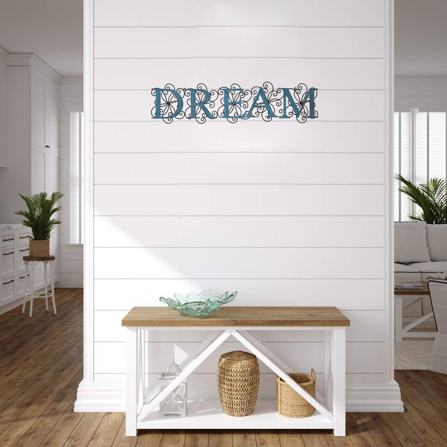 Joveco 32 Inches Metal Wall Decor Dream Signs