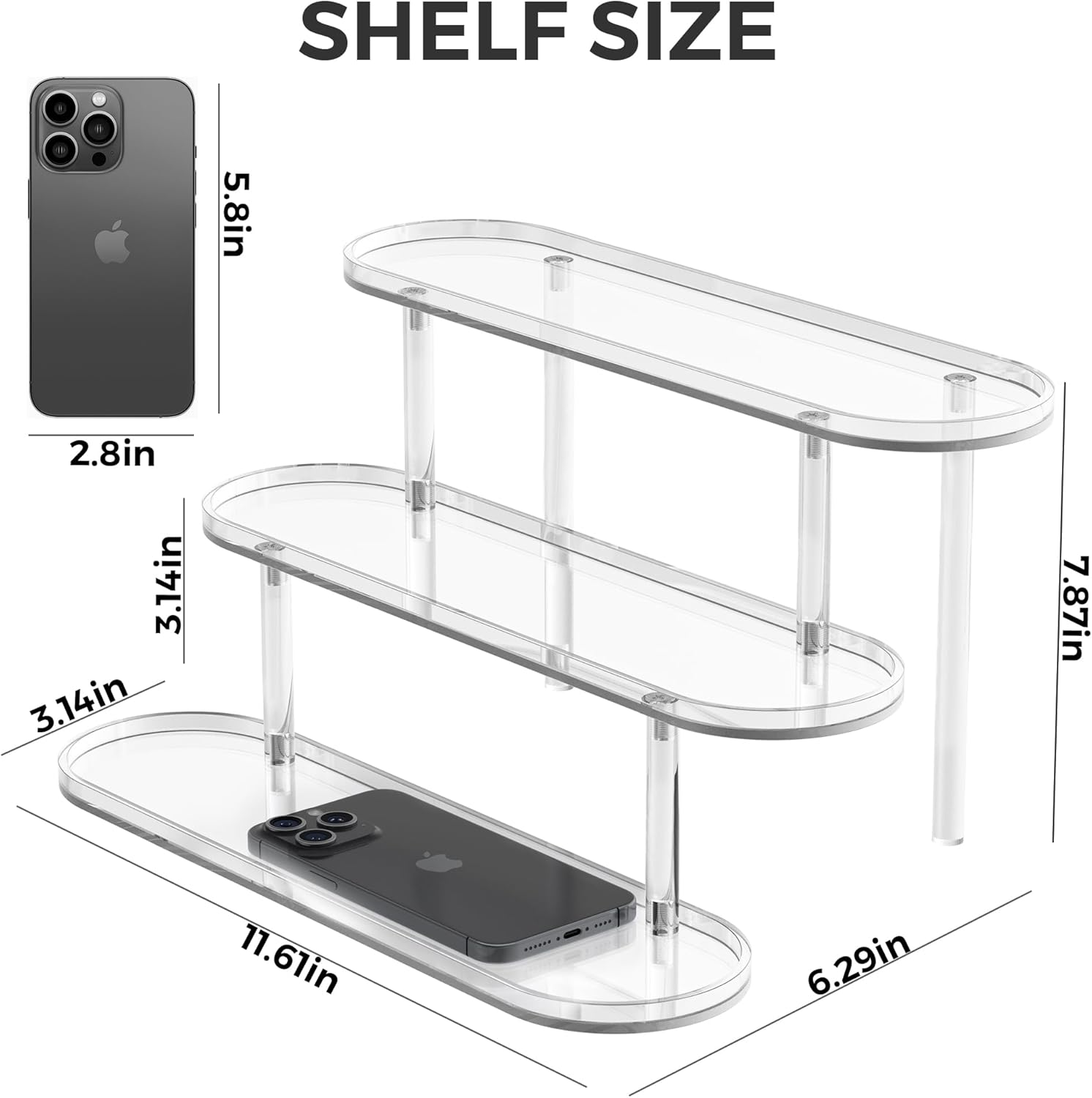 Acrylic Risers Display Stand for Home Decor