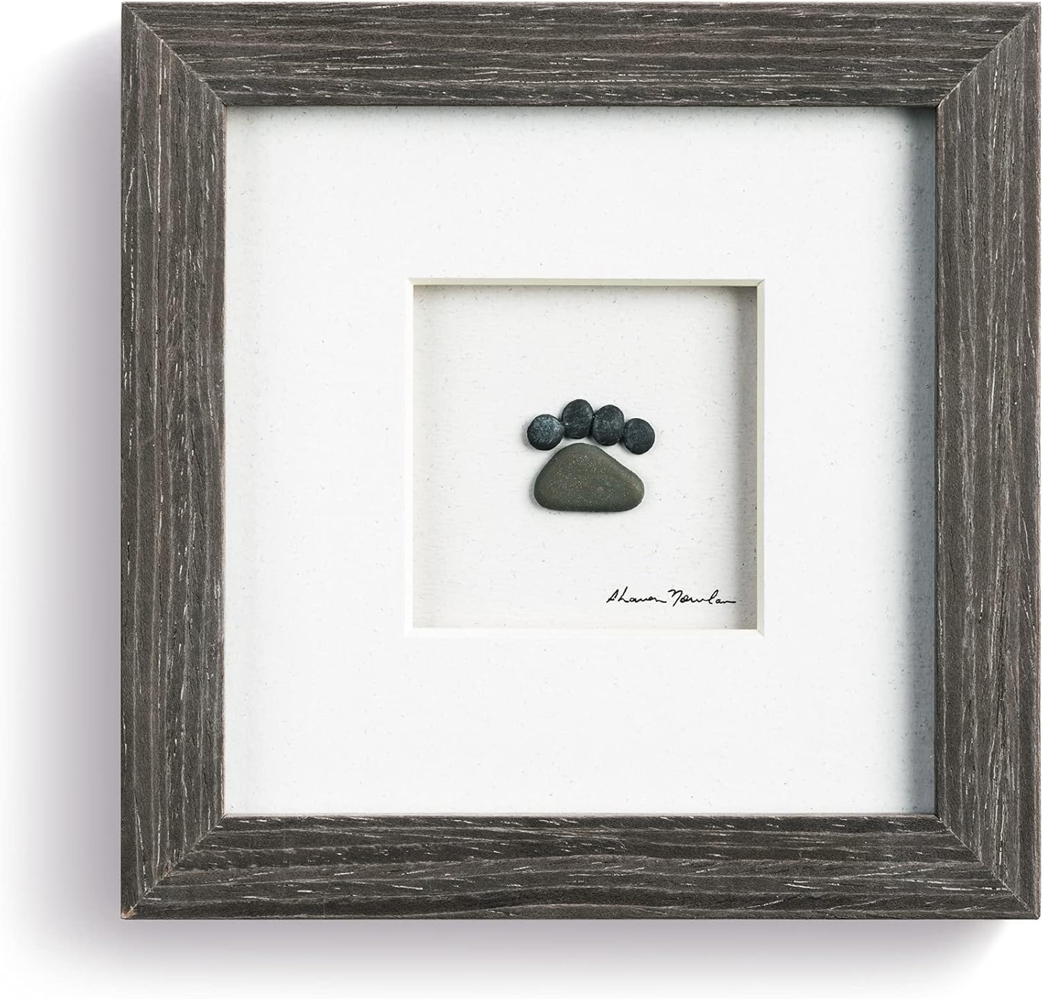 DEMDACO Sharon Nowlan Paws Are Forever Gray 6x6 Inch Wall Art