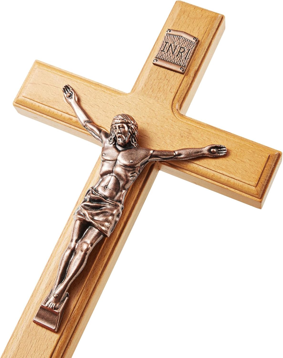 ACHIBANG 12 Inch Wooden Wall Cross for Home