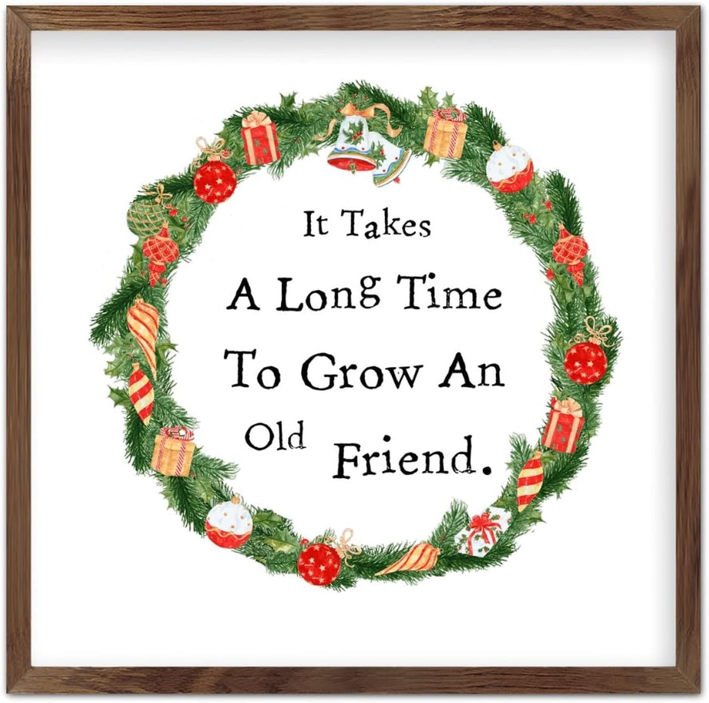 Funny Home Decor Wood Framed Wall Sign Custom Art