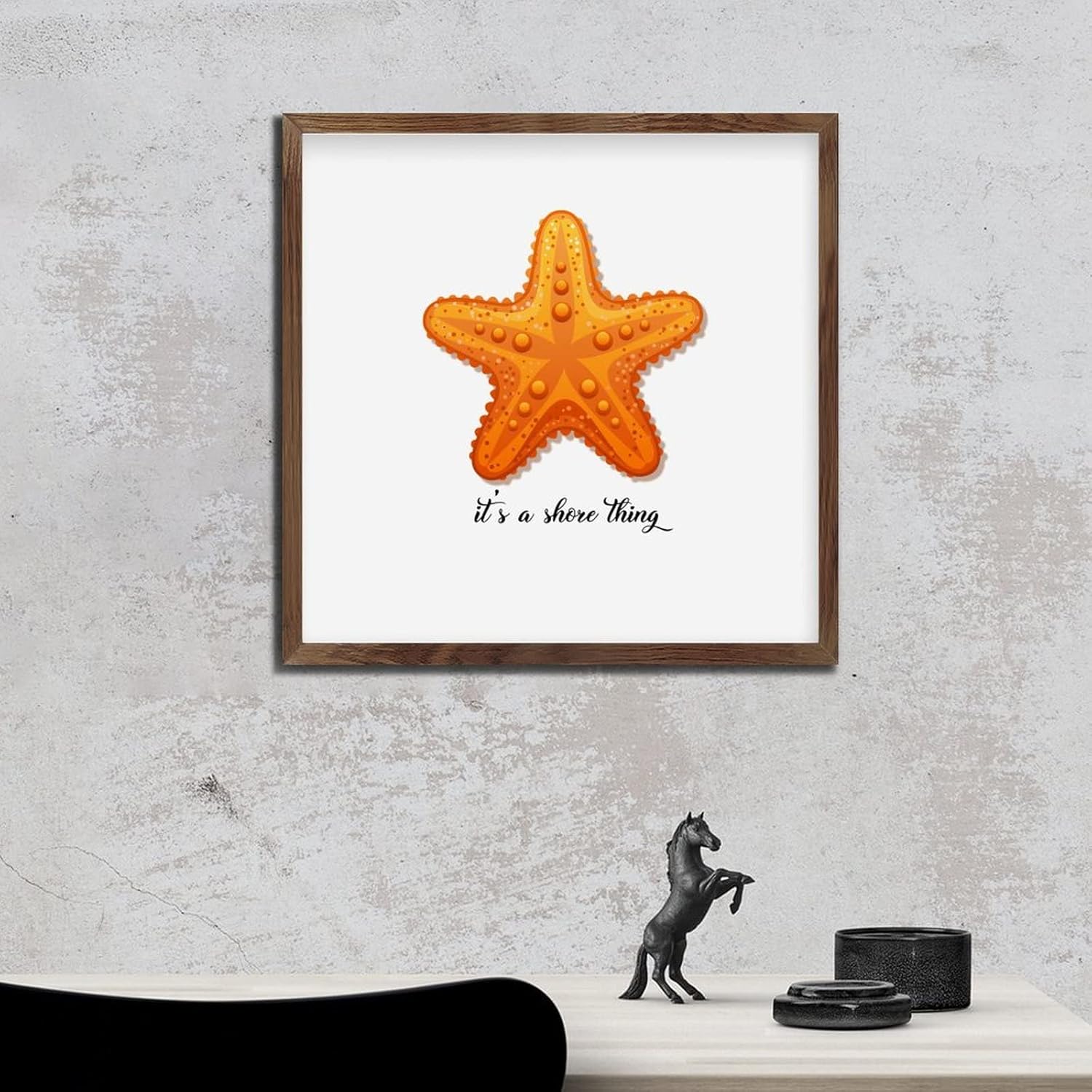 Its A Shore Thing Starfish Wooden Wall Sign 12x12in 1