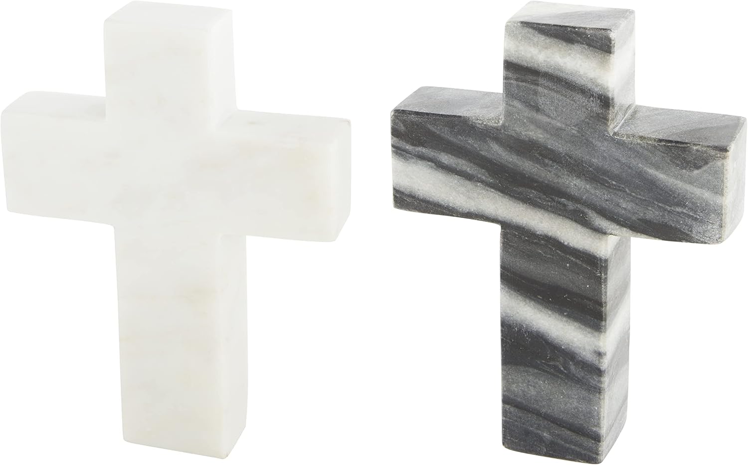 Mud Pie Marble Cross White 6 x 45 Inches 1 Count