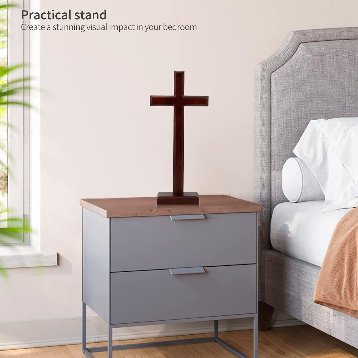 ARCHOBAN 128 Wood Cross - Standing or Hanging