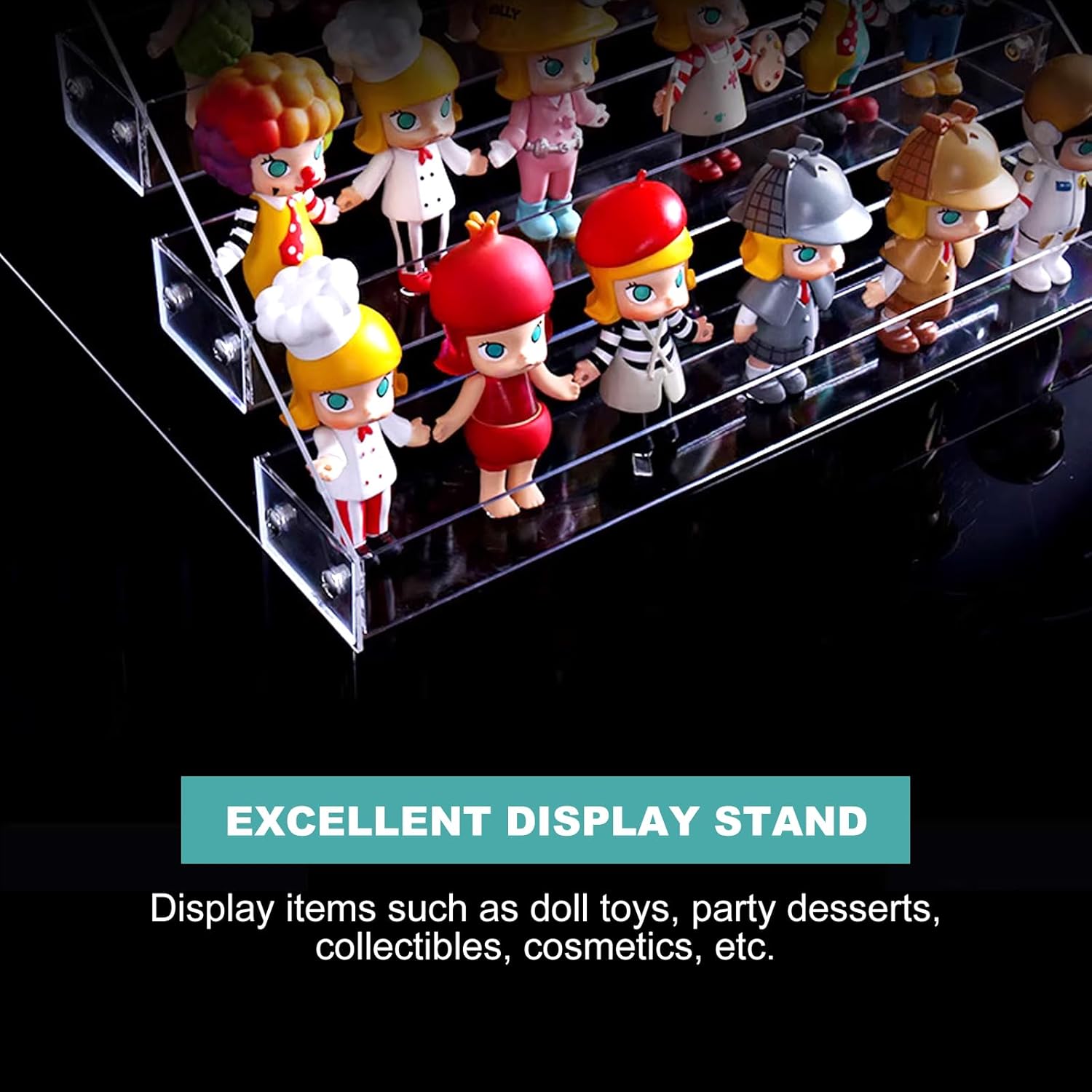 3 Tier Acrylic Riser Display Stand for Perfume and Skincare Organization