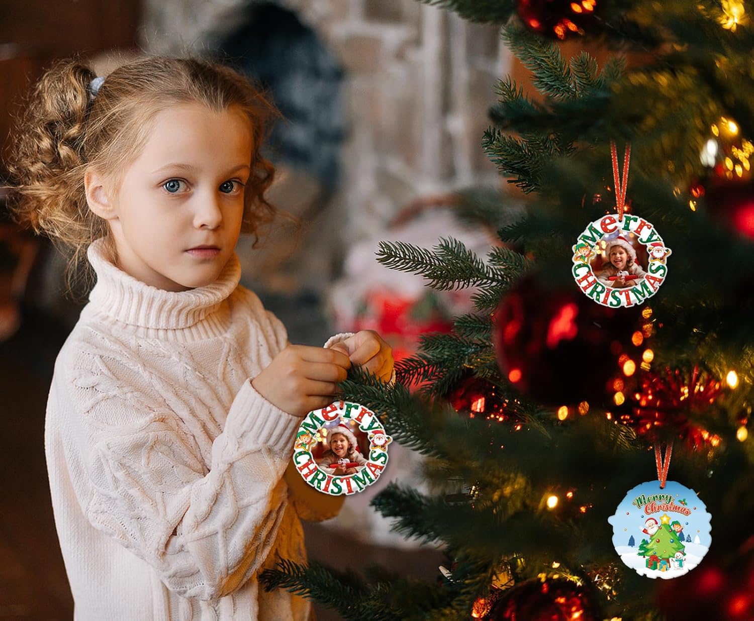 Christmas Picture Frame Ornament 2024