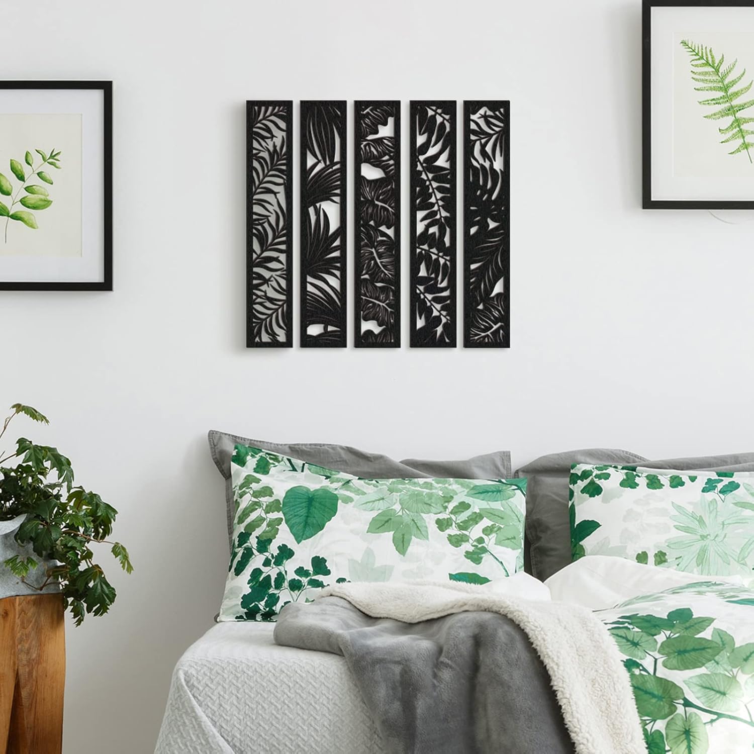 Blulu 5 Piece Wooden Wall Art Decor Set