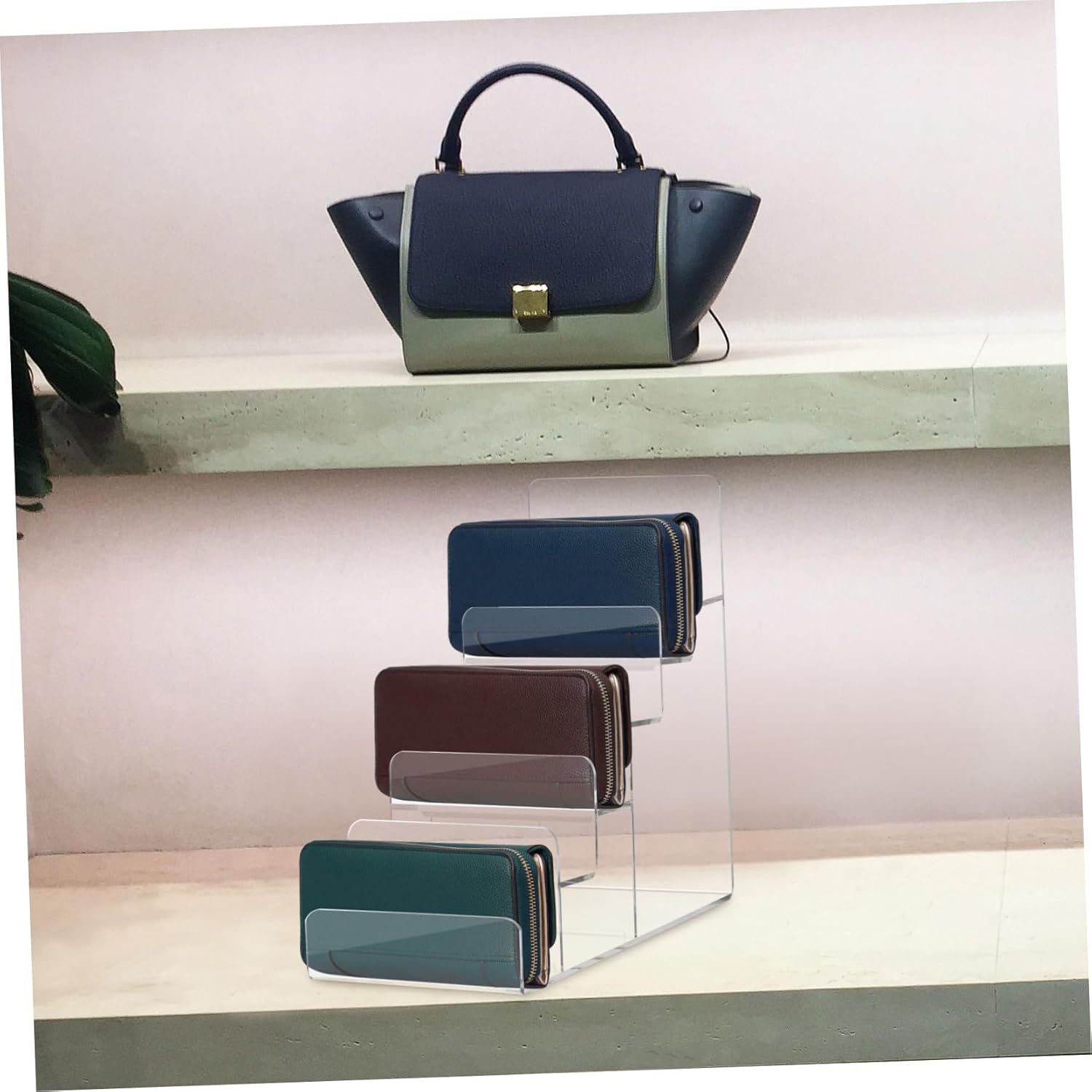 Cabilock 6-Tier Acrylic Display Stand for Purses and Accessories