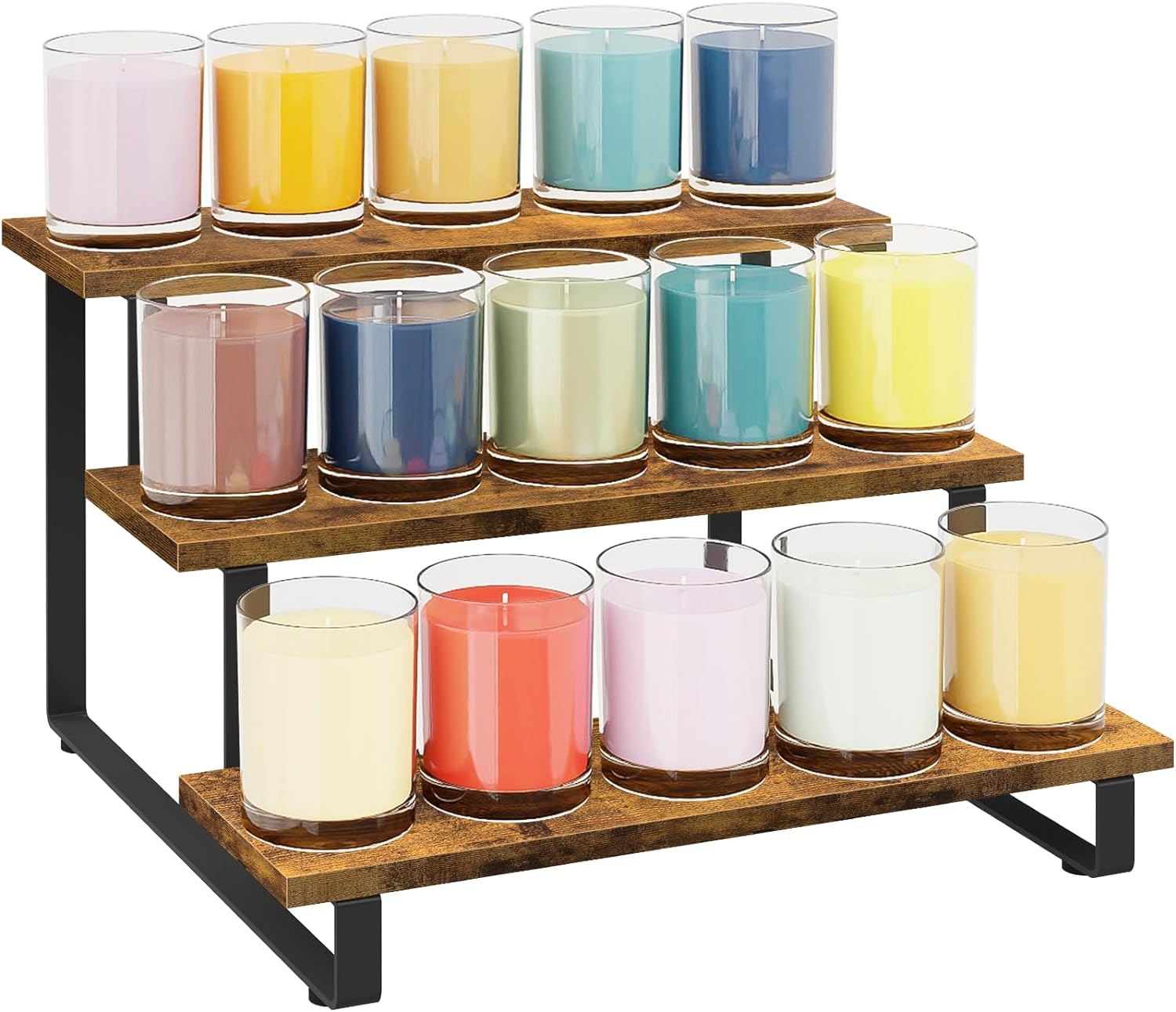 ELITEROO 3 Tier Wooden Display Riser Stand for Vendors