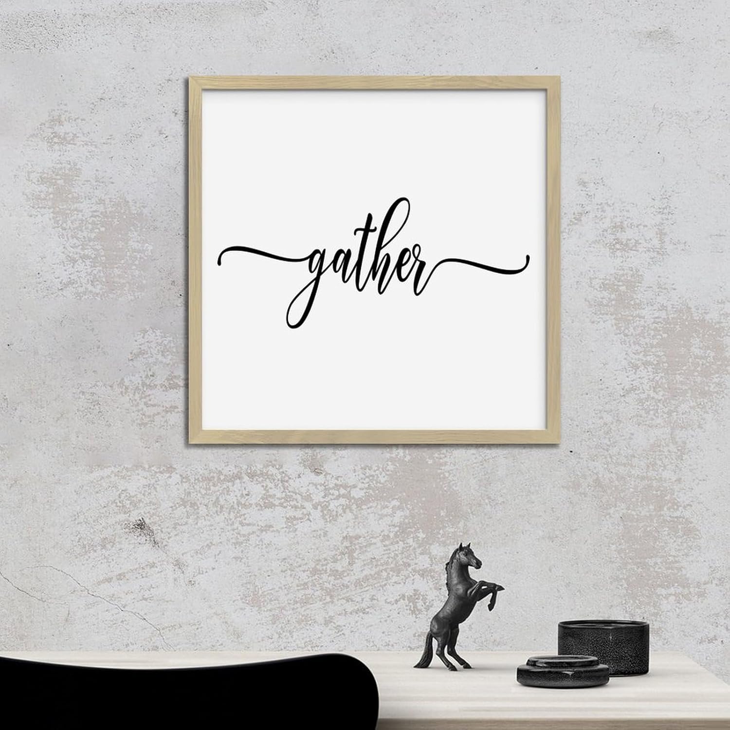 Personalized Framed Wooden Wall Art Sign 12x12in