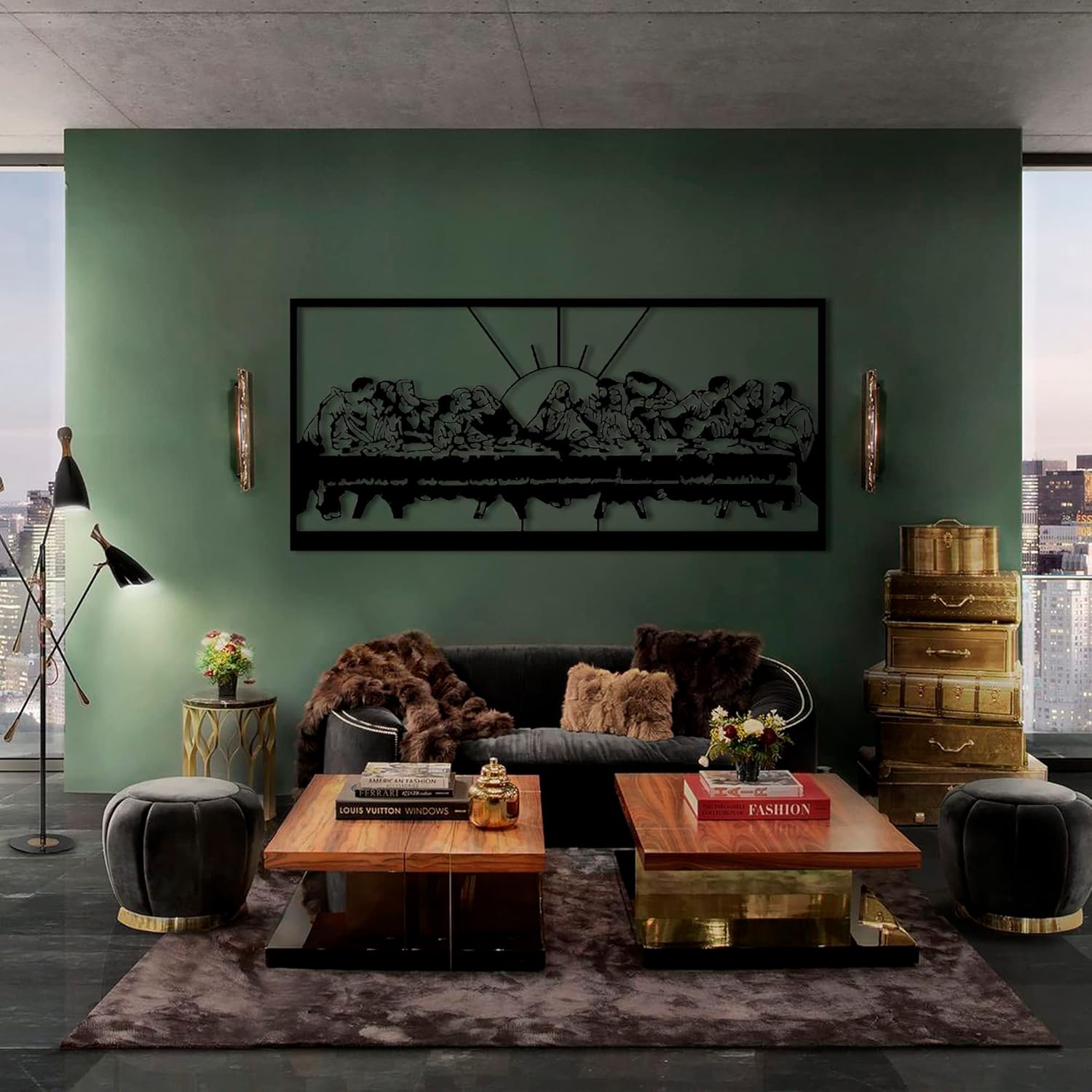 NORTH KAISER Last Supper Metal Wall Art