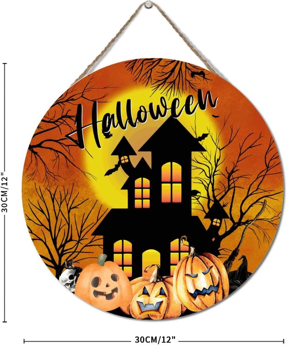 Wodevor Medieval Forest Castle of Terror Halloween Wall Sign