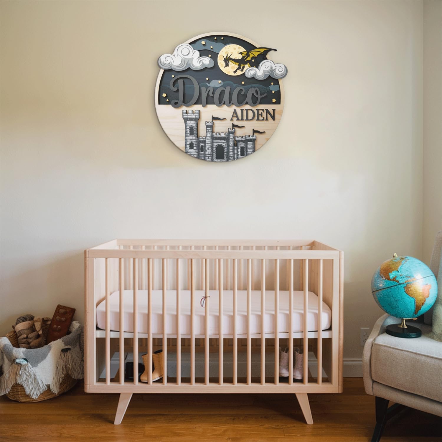Personalized Baby Name 3D Wooden Sign