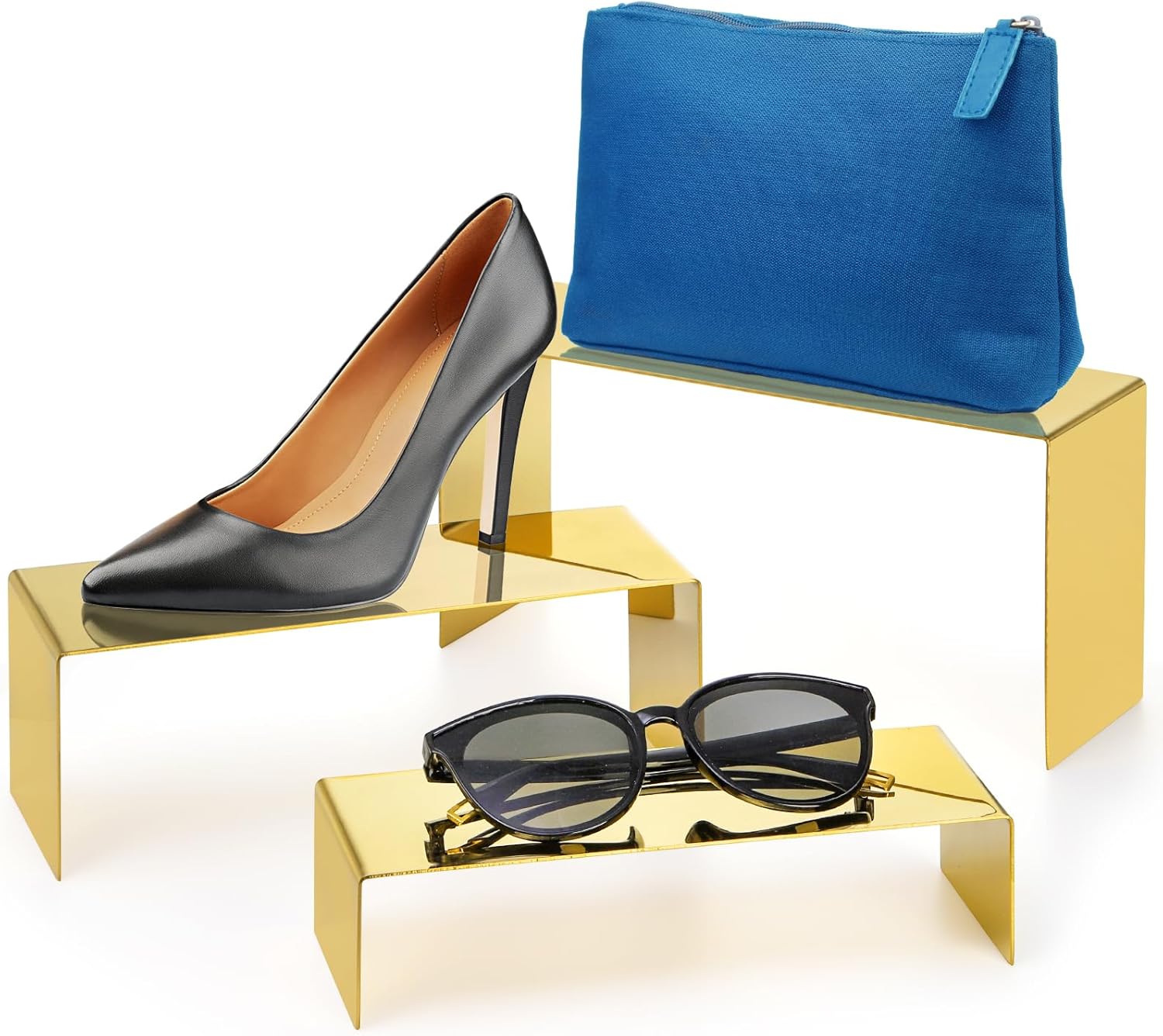 Hedume Set of 3 Shoe Handbag Display Risers 1