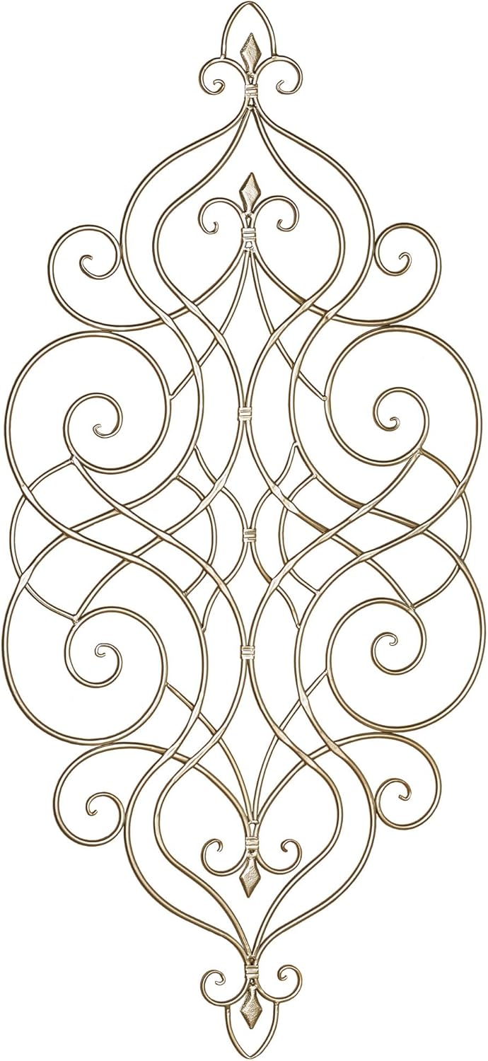 Touch of Class Nadia Elegant Scrolling Metal Wall Grille