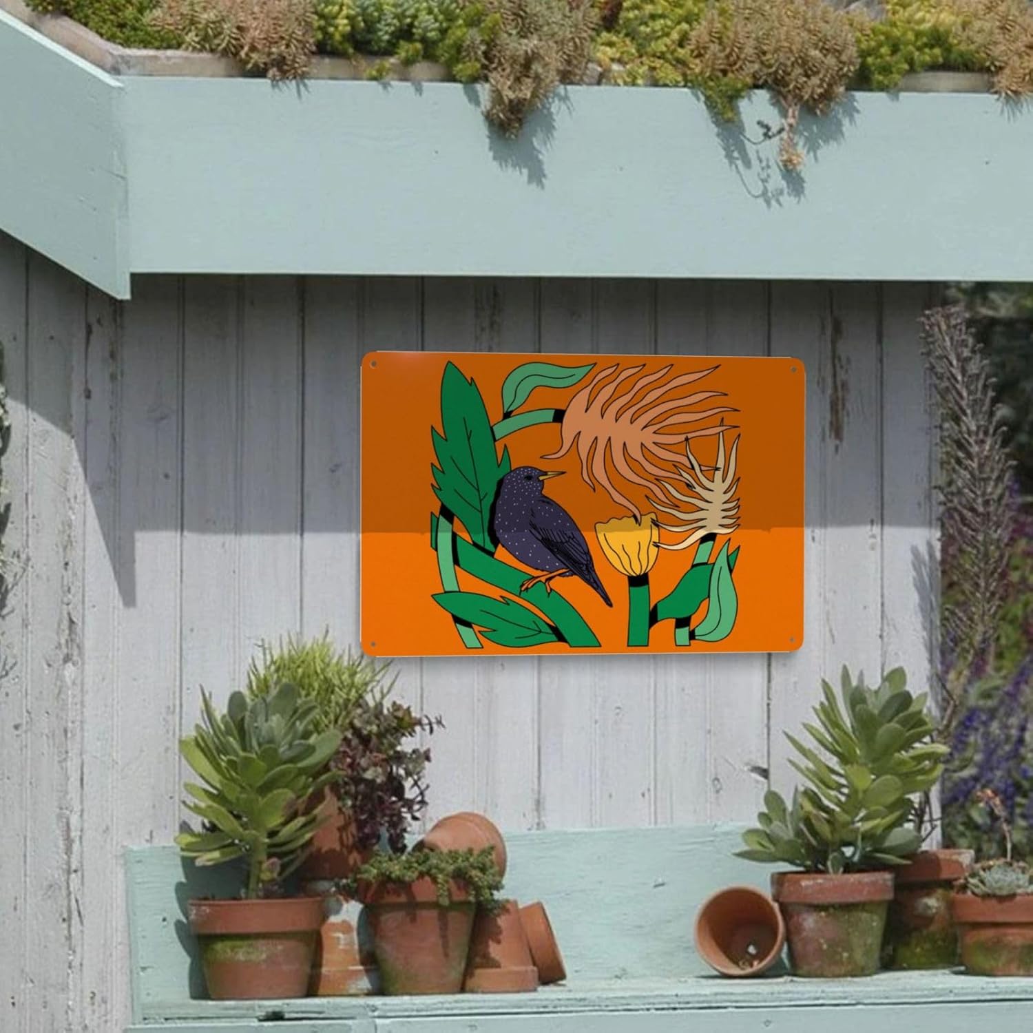 Starling Metal Tin Signs Wall Decor 55x8 Inch