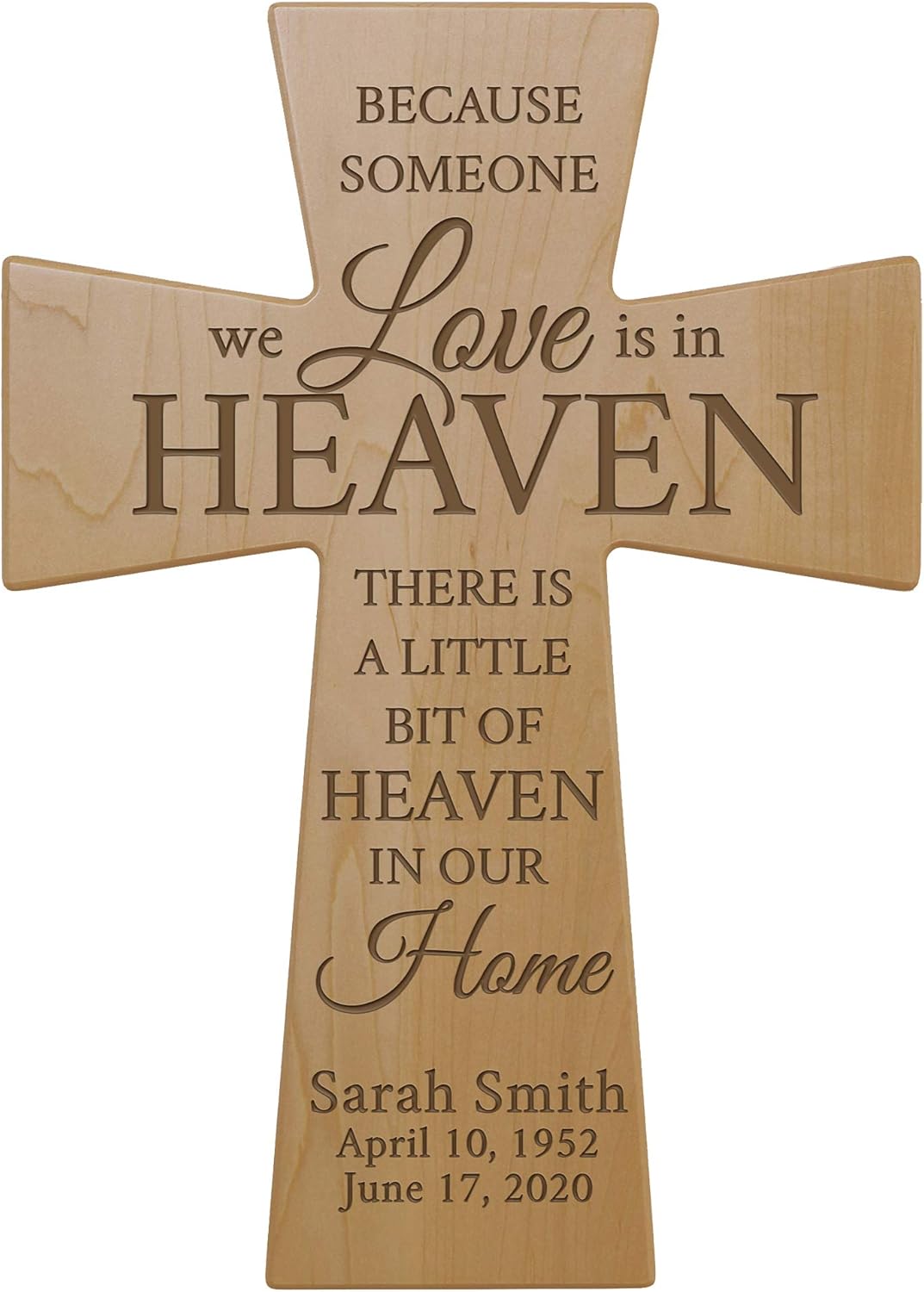 LifeSong Milestones Personalized Wooden Wall Cross