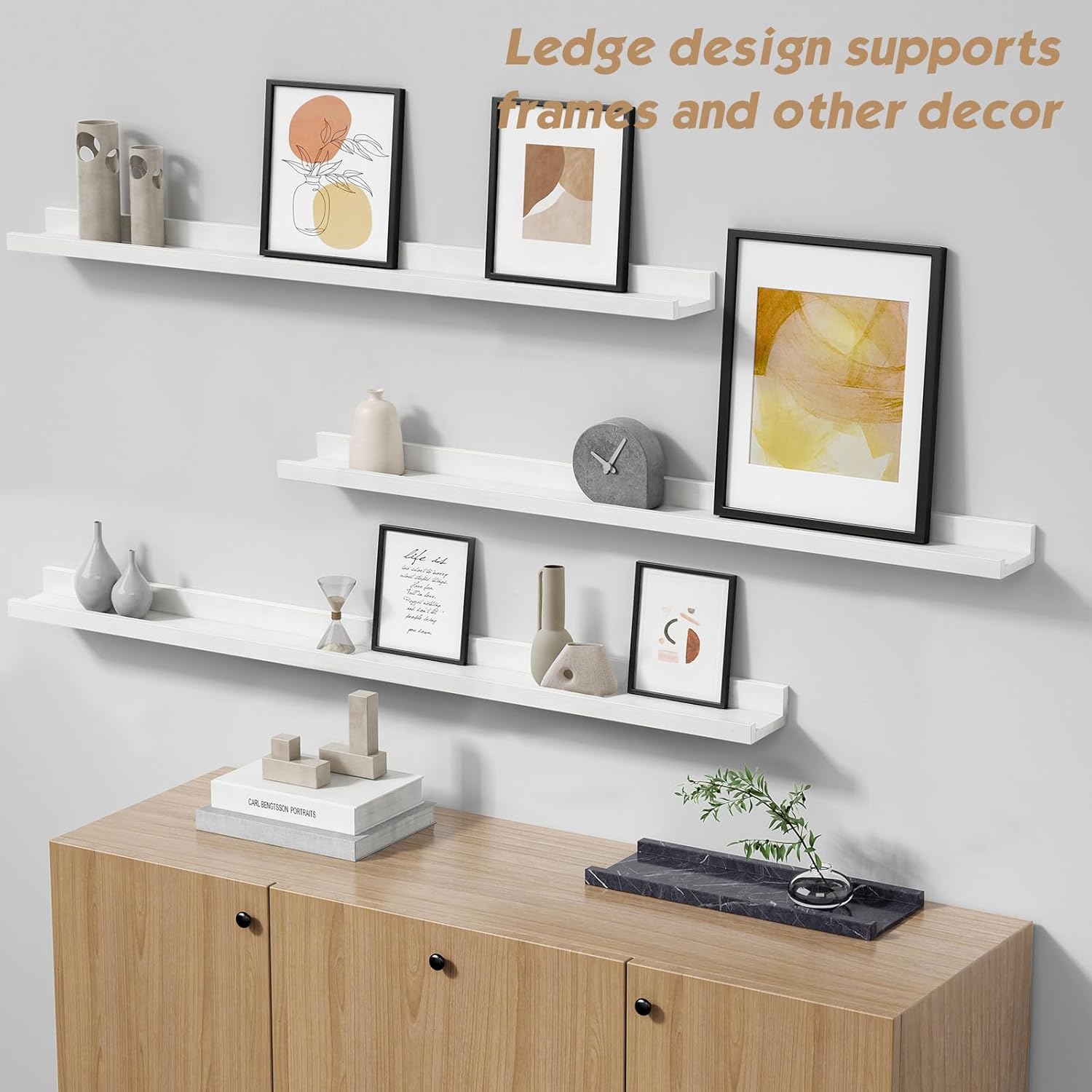Forbena 48 Inch Floating Shelves Set of 4 for Wall 1
