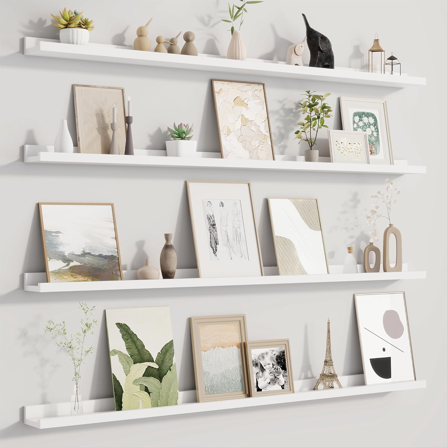 Fun Memories 48 Inch Floating Shelf Set of 4