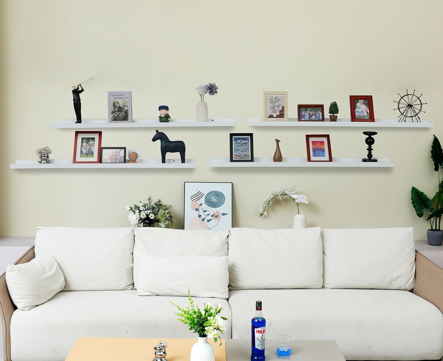 MITREL Picture Ledge Shelf Set of 4