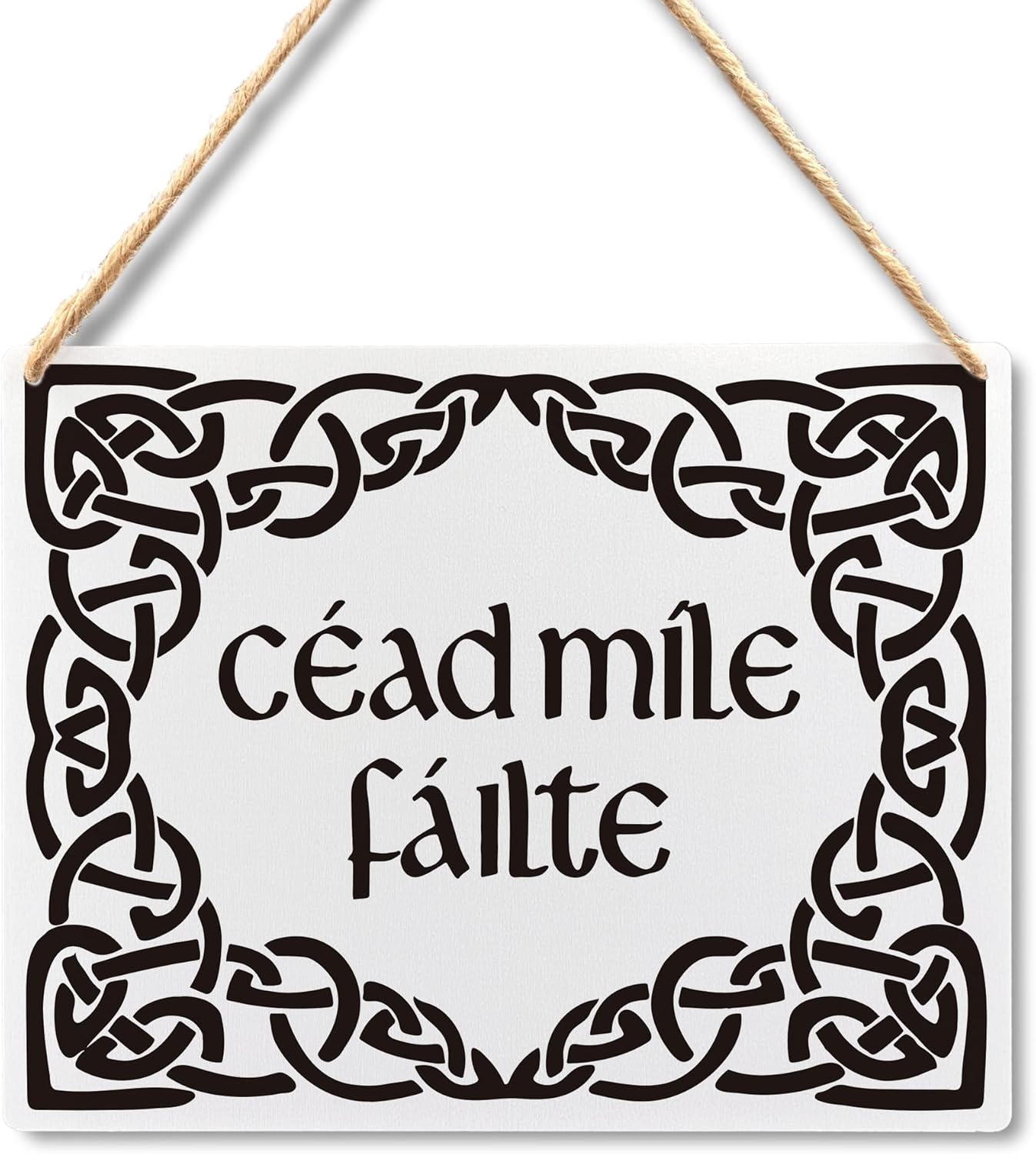 Lacosu Wall Pediment Welcome Sign Cead Mile Failte