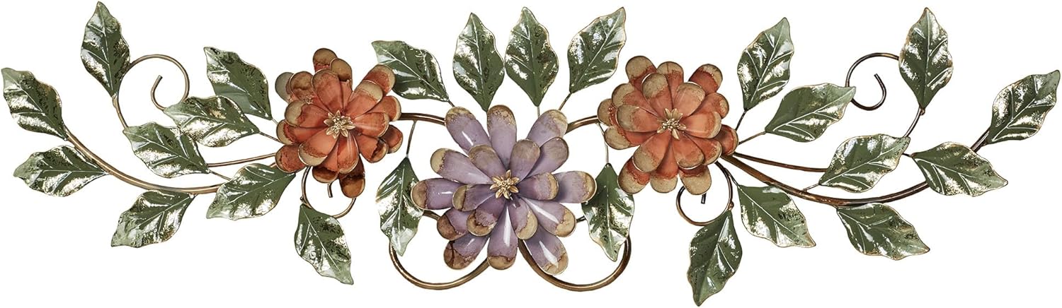 Touch of Class Spring Grace II Floral Metal Wall Topper