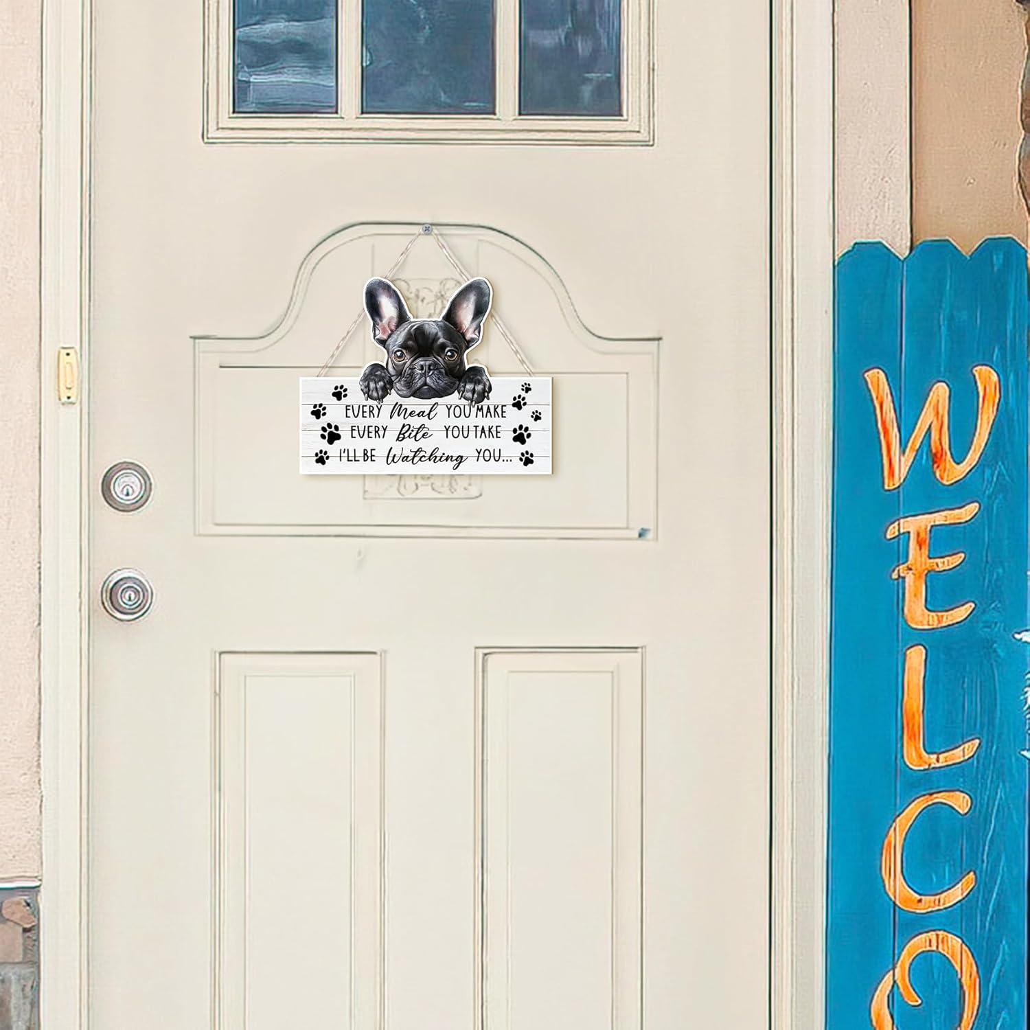 MOTERMATE French Bulldog Frenchie Wall Sign Decor