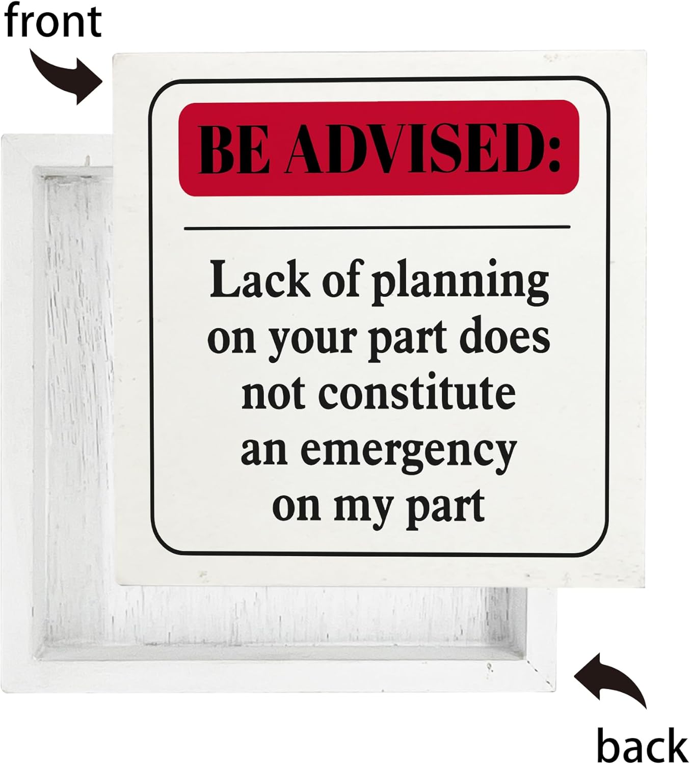 Funny Office Desk Decor Sign 5x5 Inches