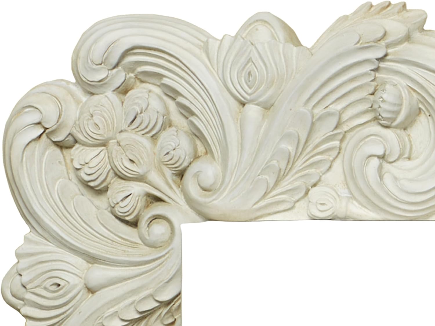 Touch of Class Acanthus Corner Wall Ornament Pair Ivory