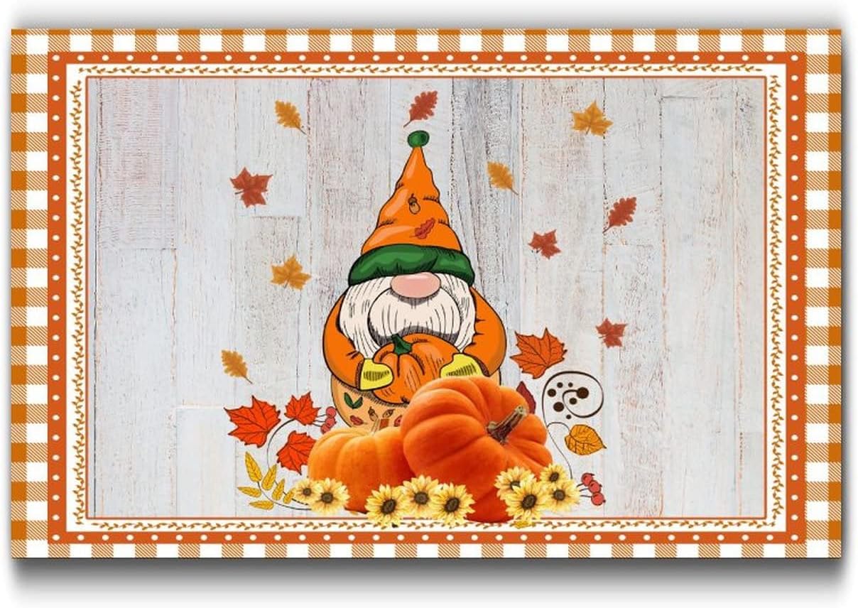 Fall Harvest Thanksgiving Wooden Sign 12x16in
